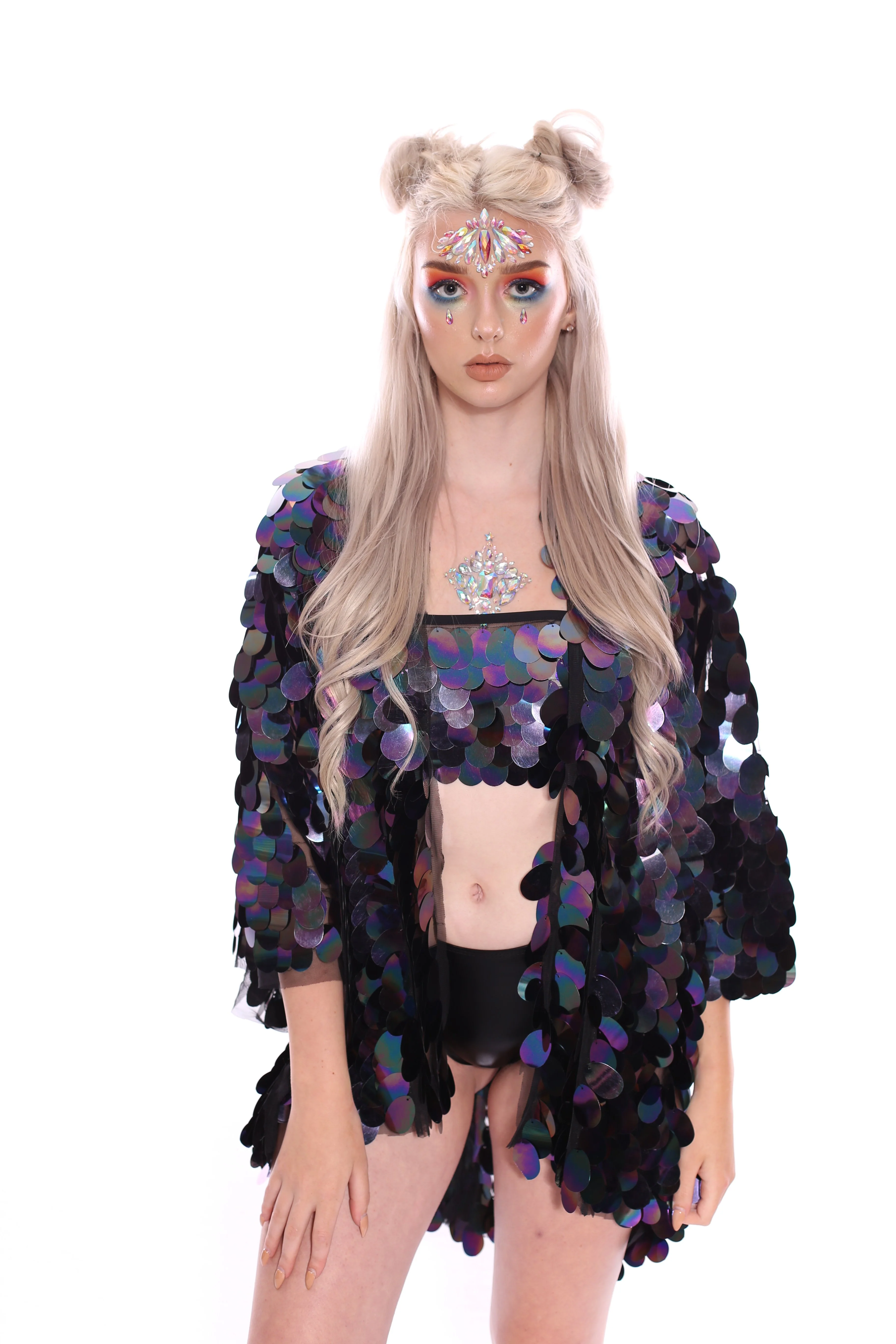 Aura Unicorn Goddess Sequin Kimono - Image 6