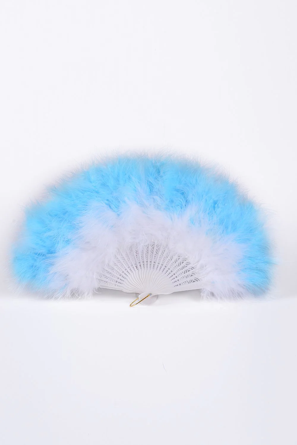 Big Fuzzy Fur Fan - Baby Blue