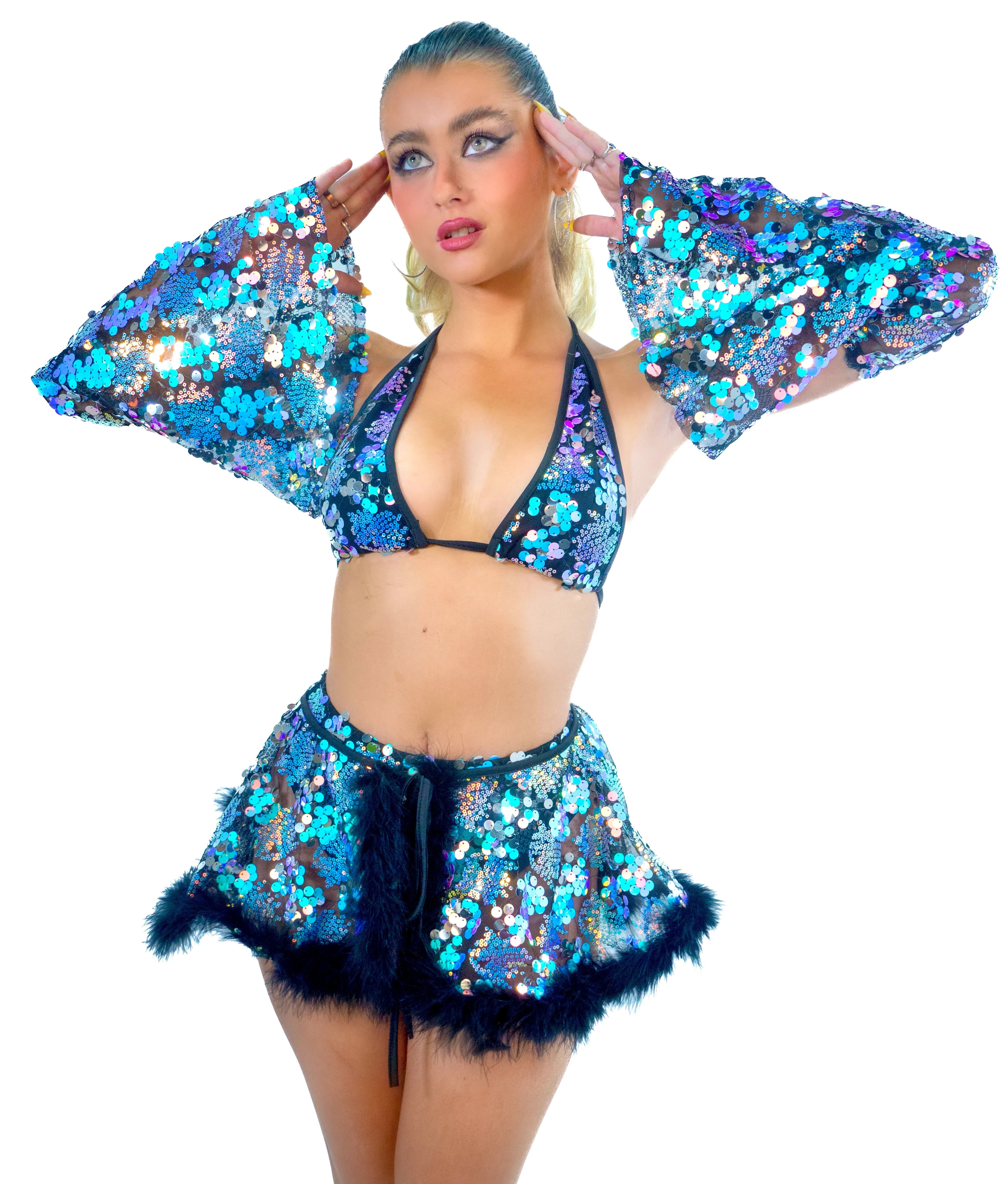 Black Iridescent Fairy Aura Set - Image 2