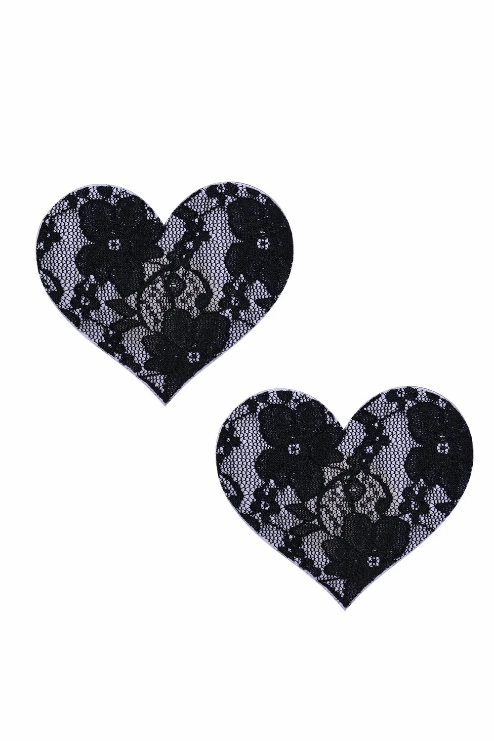 Black Lace Heart Pasties