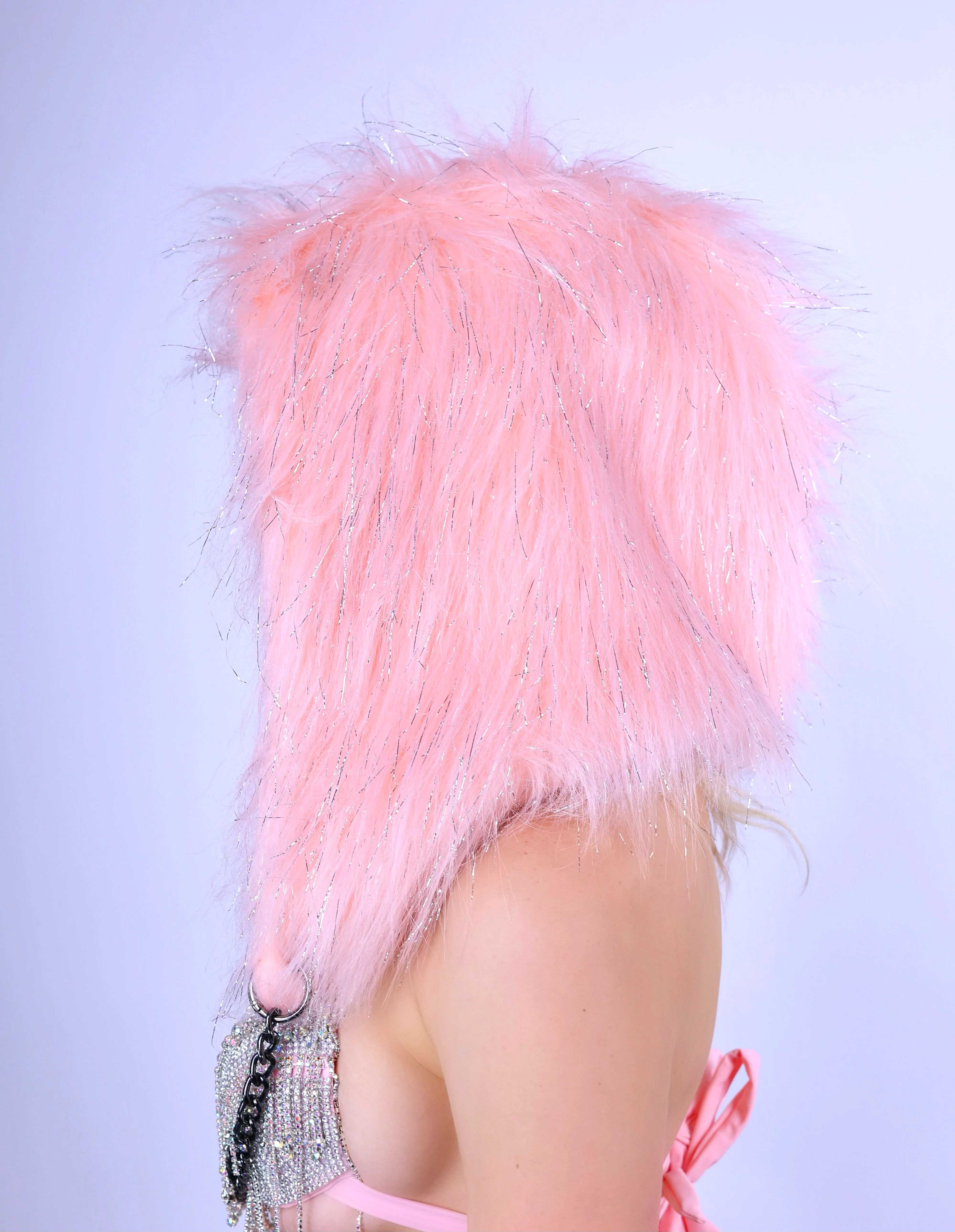 Baby Pink Fuzzy Hood - Image 2