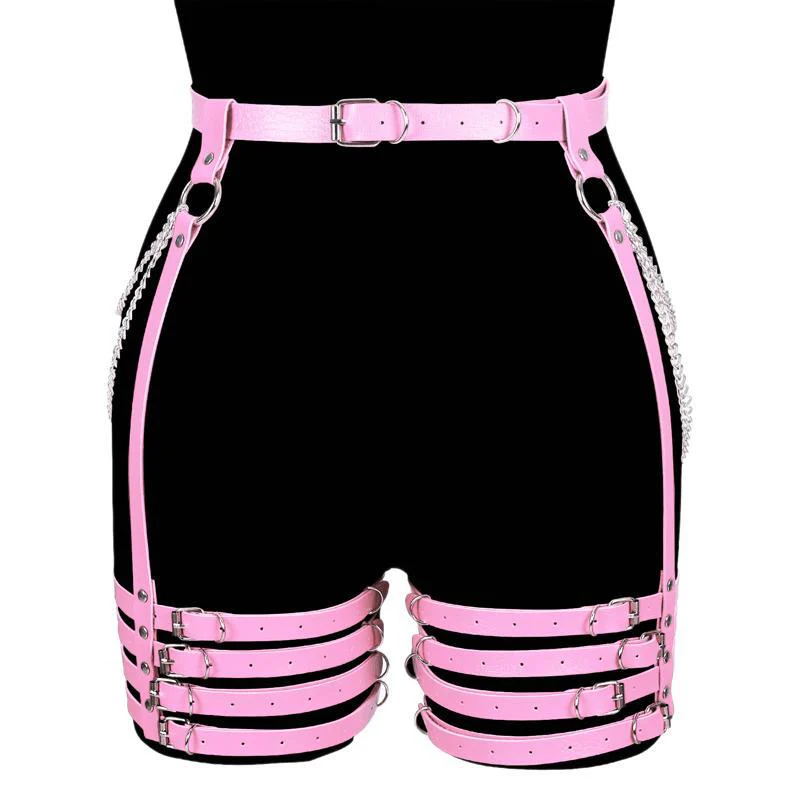 Bow Vegan Leather Leg Harness - Image 3