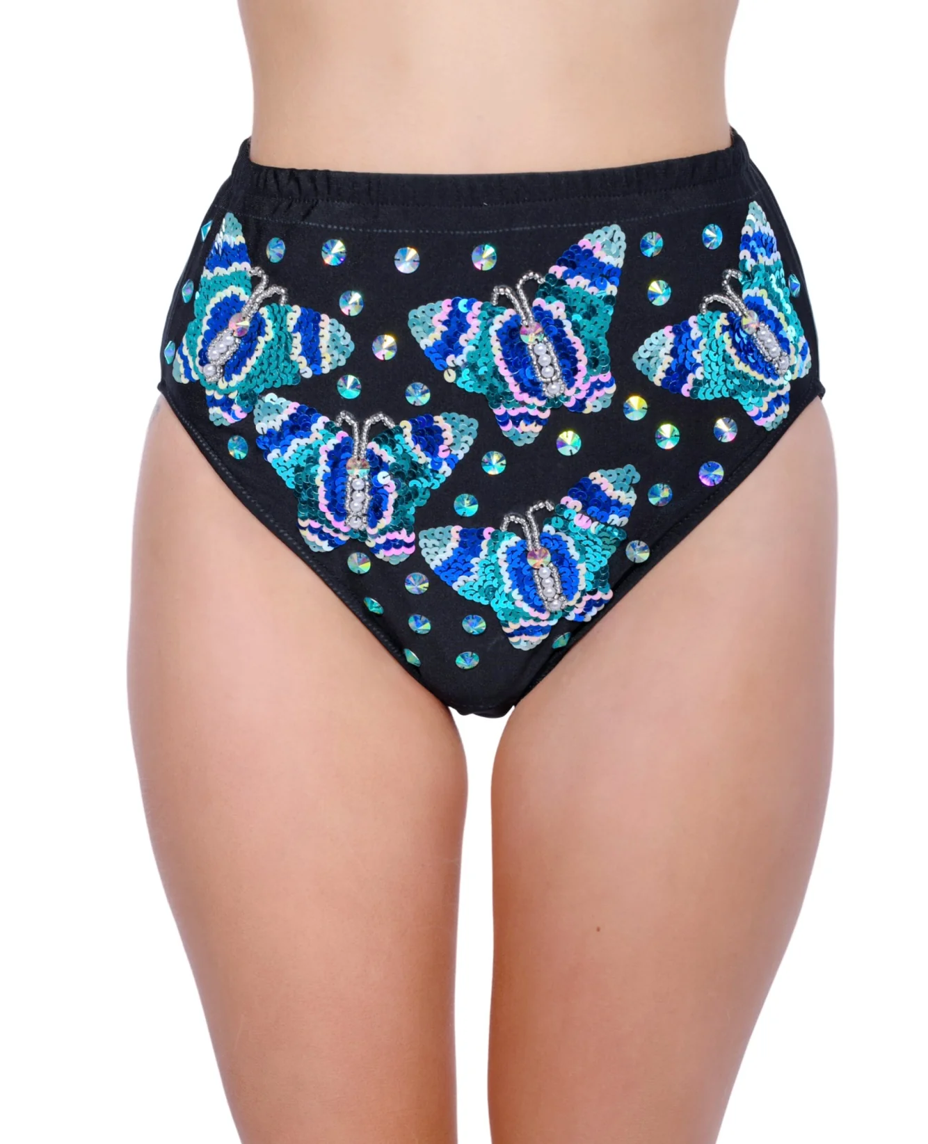 Hand Stitched Sequin Set- Royal Blue Butterfly - Image 6