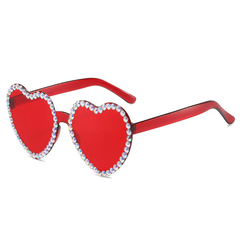 Rhinestone Heart Sunglasses - Image 2