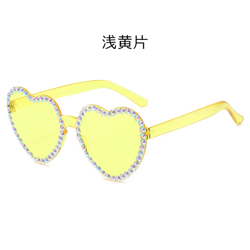 Rhinestone Heart Sunglasses - Image 6
