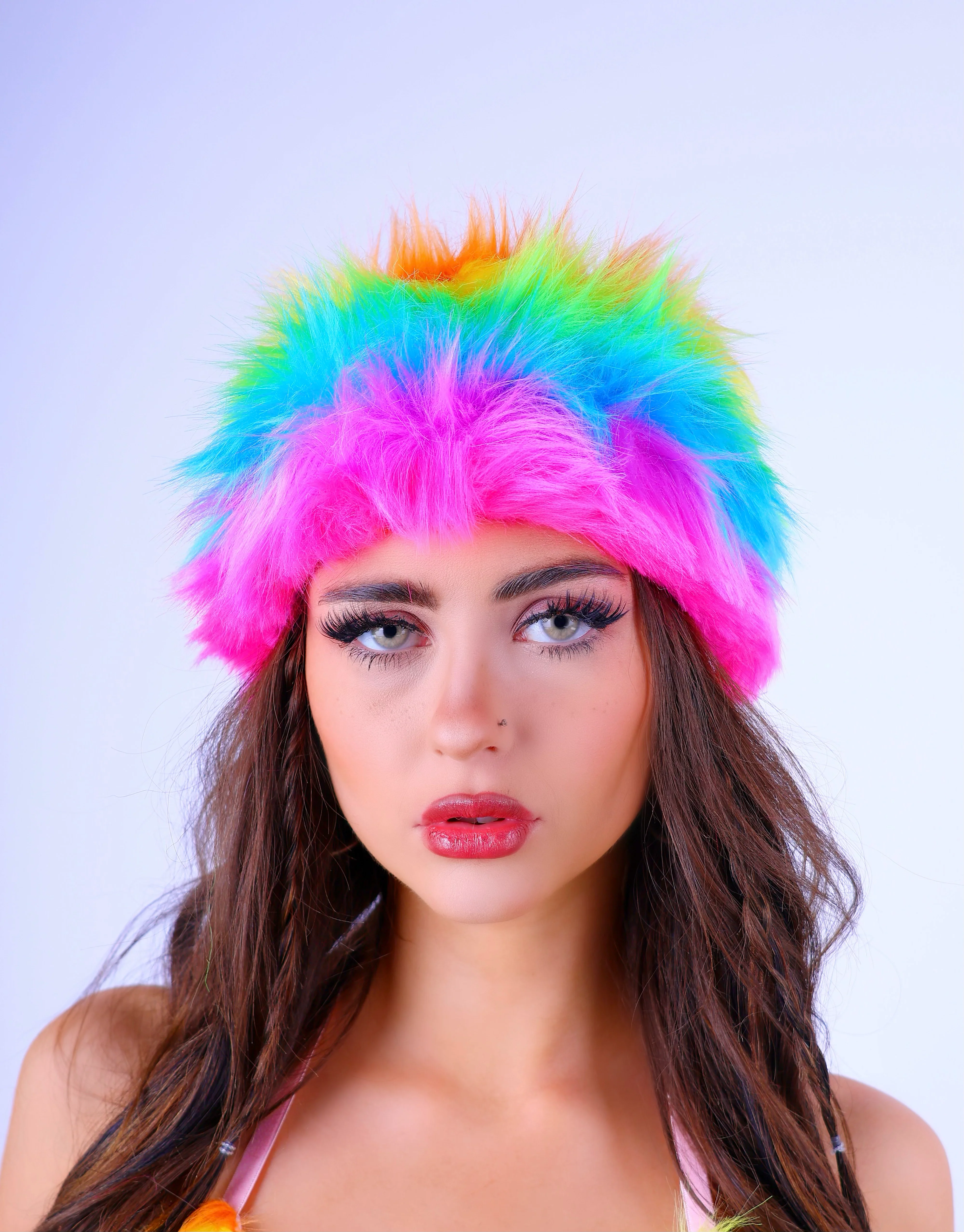 Rainbow Dream Diva Fuzzy Headband - Image 2