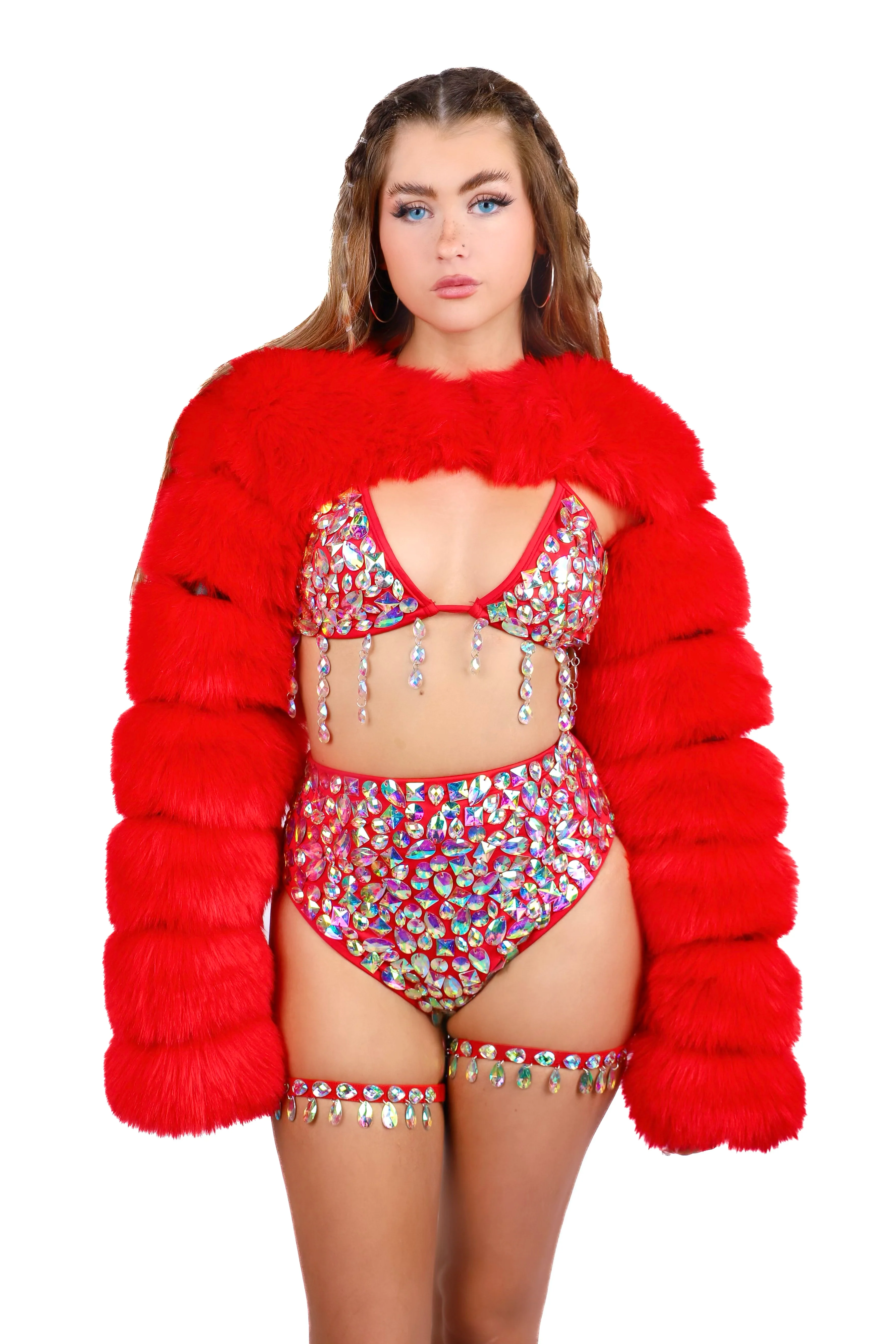 FULL OUTFIT- Fuzzy Ruby (4 pcs)