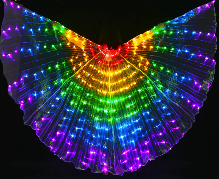 Rainbow LED Butterfly Wings (300 Lights, Batteries Not Included)