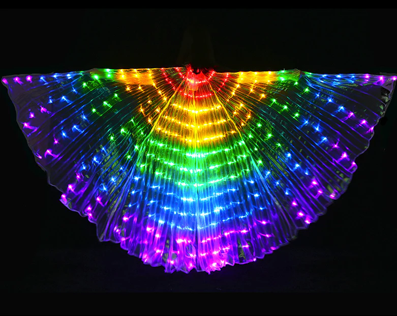 Rainbow LED Butterfly Wings (300 Lights, Batteries Not Included) - Image 3