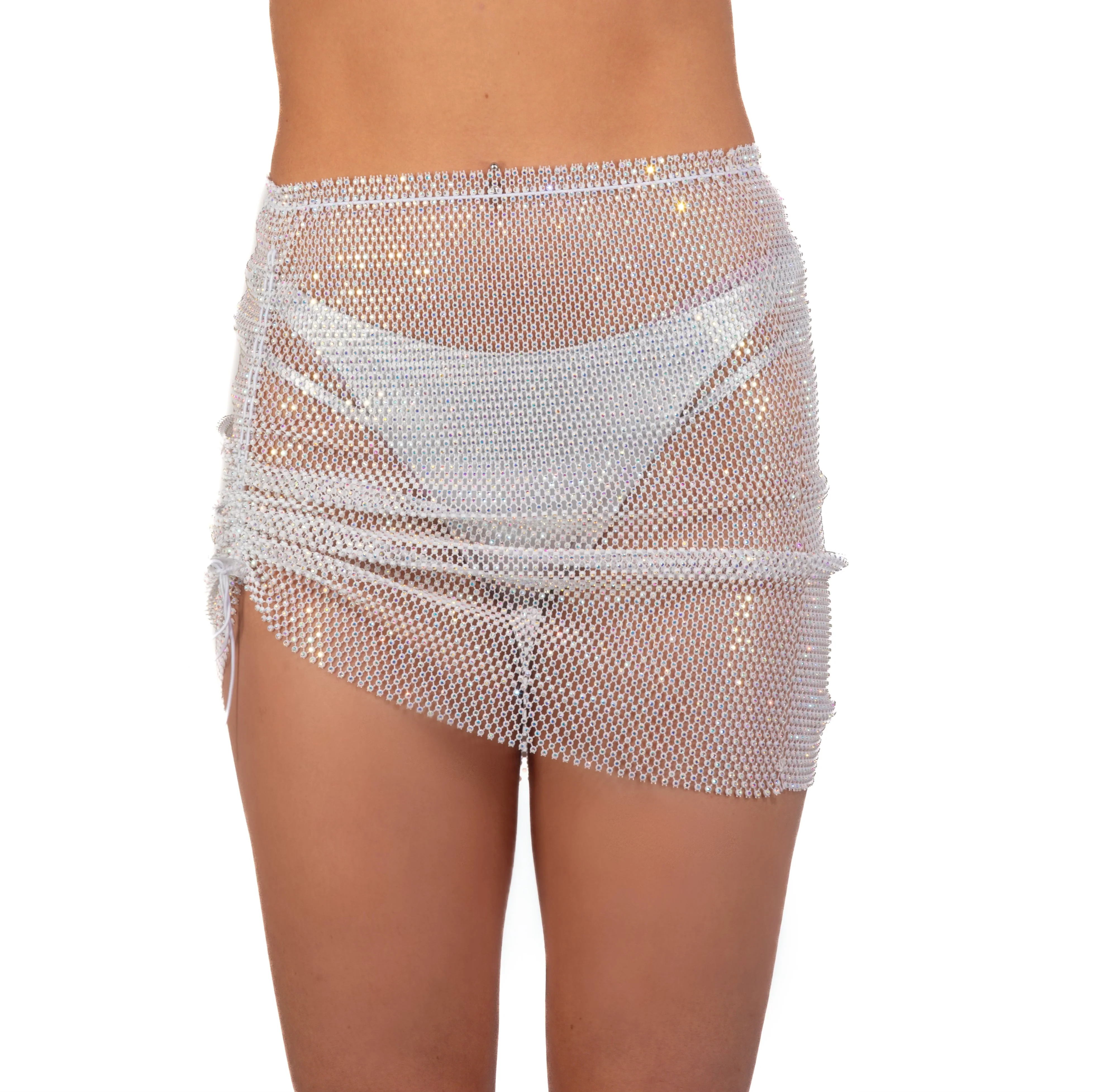Mesh Fishnet Set - White (3 pcs) - Image 5
