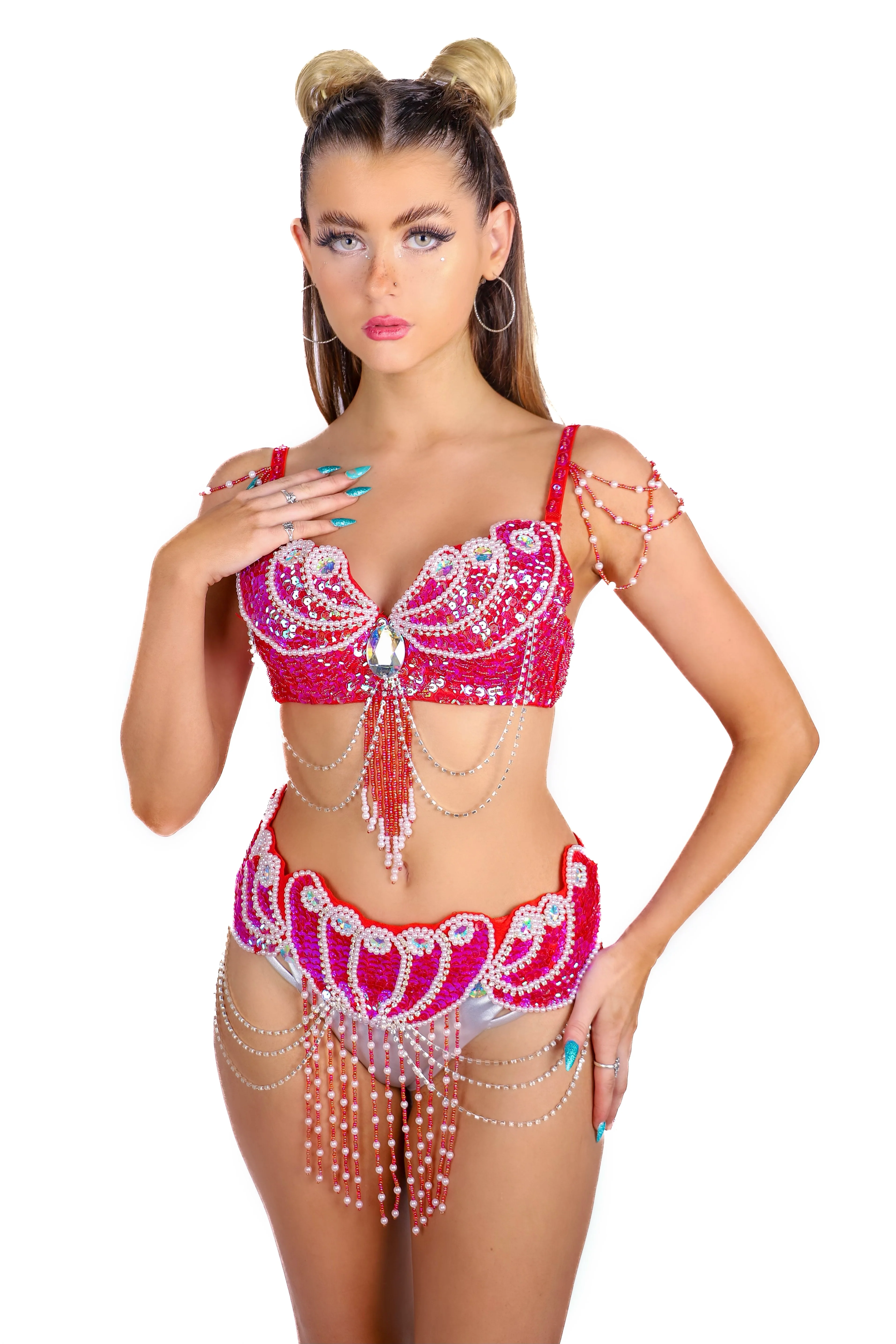 Ruby Mermaid Carnival Belt - Image 4