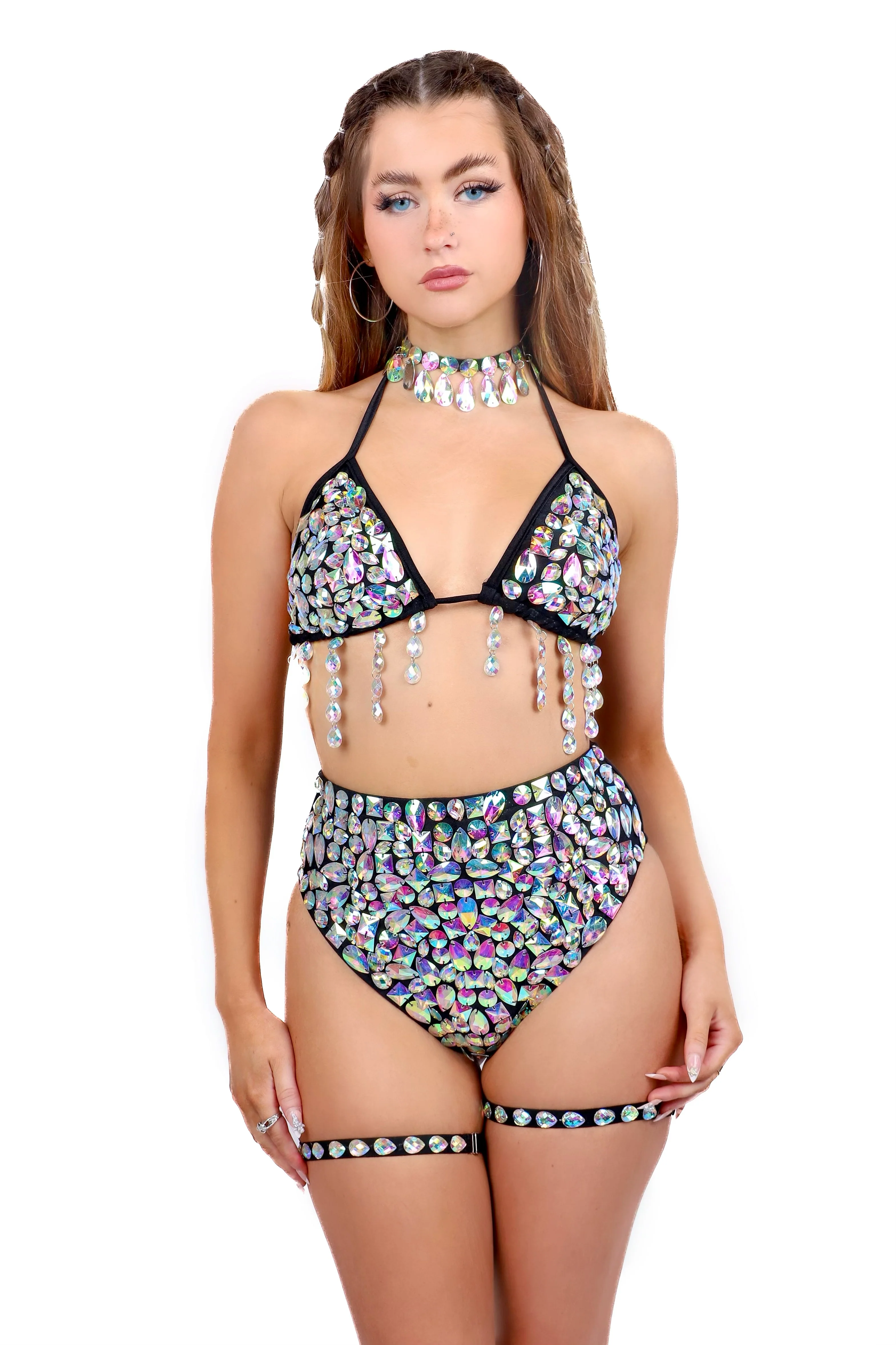 Obsidian Aura Rhinestone Top - Image 2