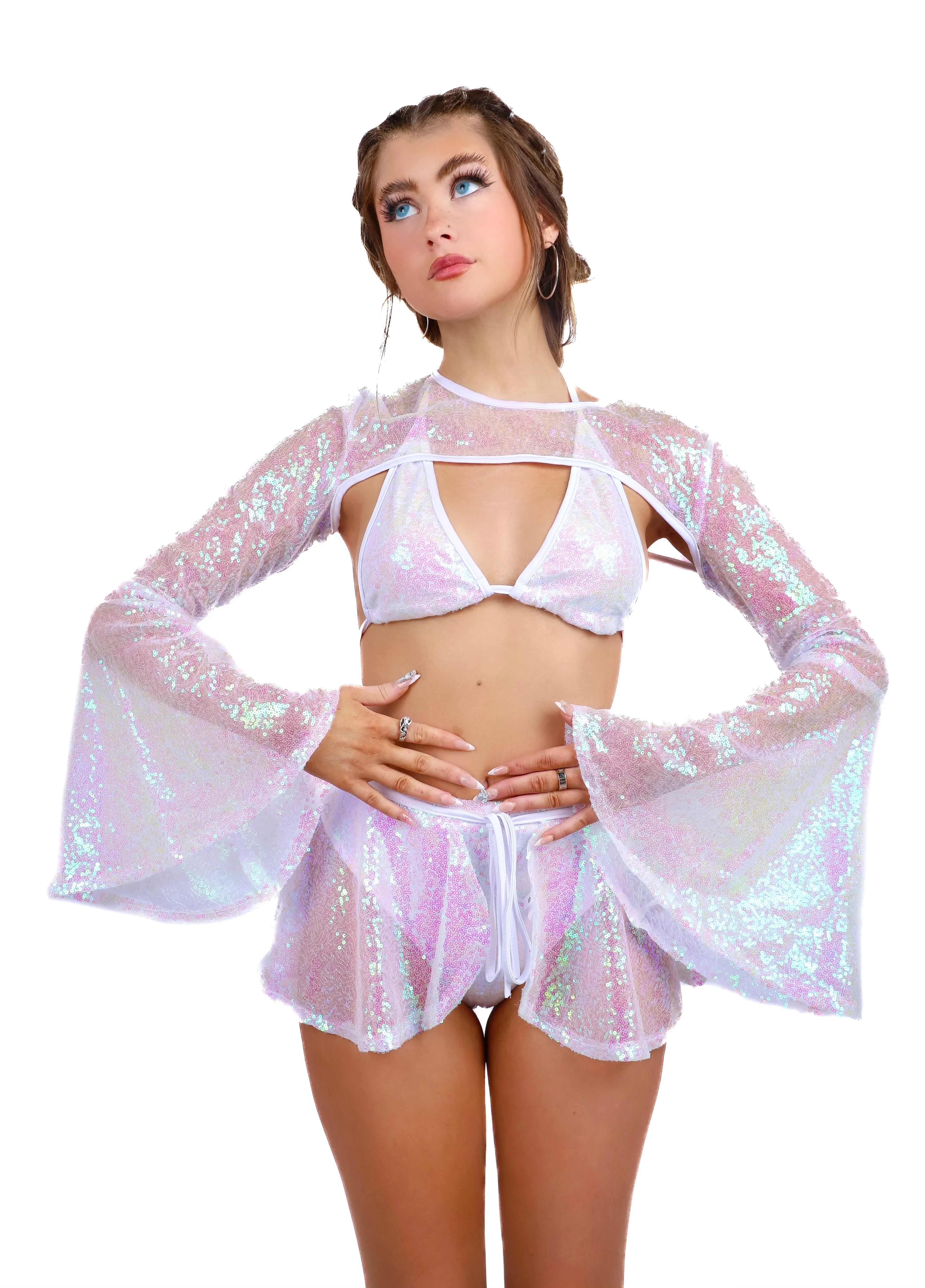 Pink Iridescence Goddess Arm Sleeves