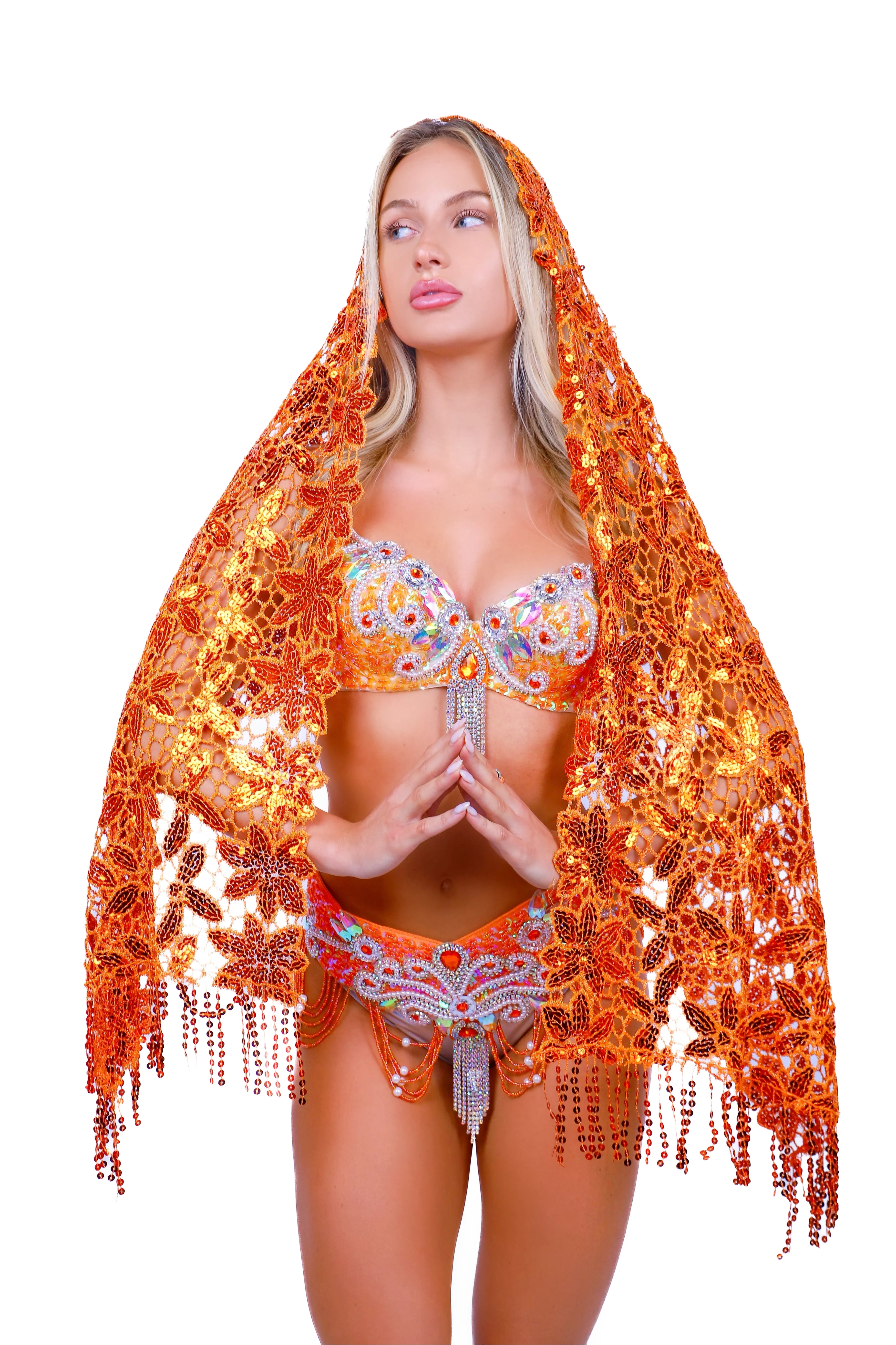 Fiery Orange Goddess Wrap - Image 2