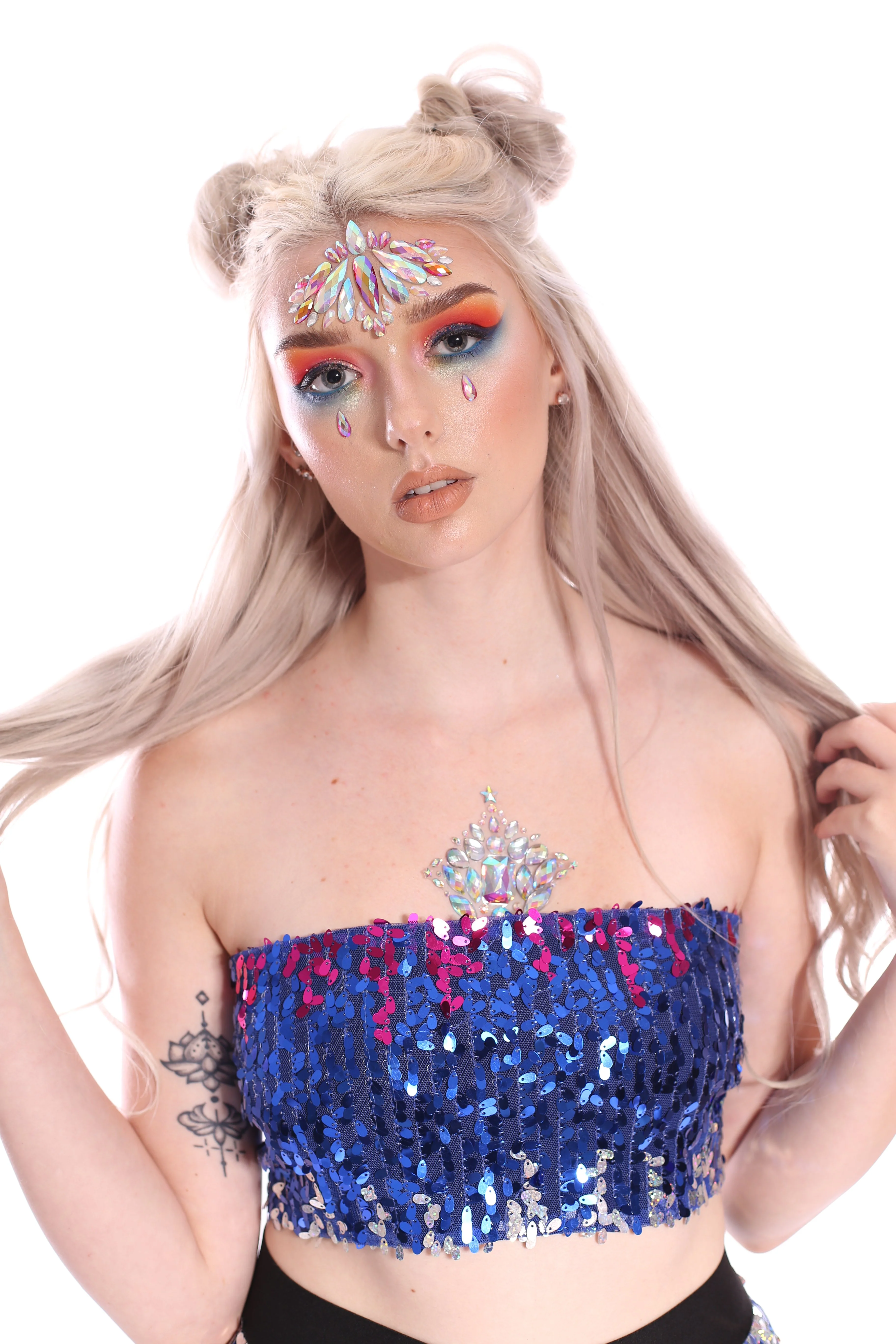 Deep Ocean Sequin Tube Top - Image 2