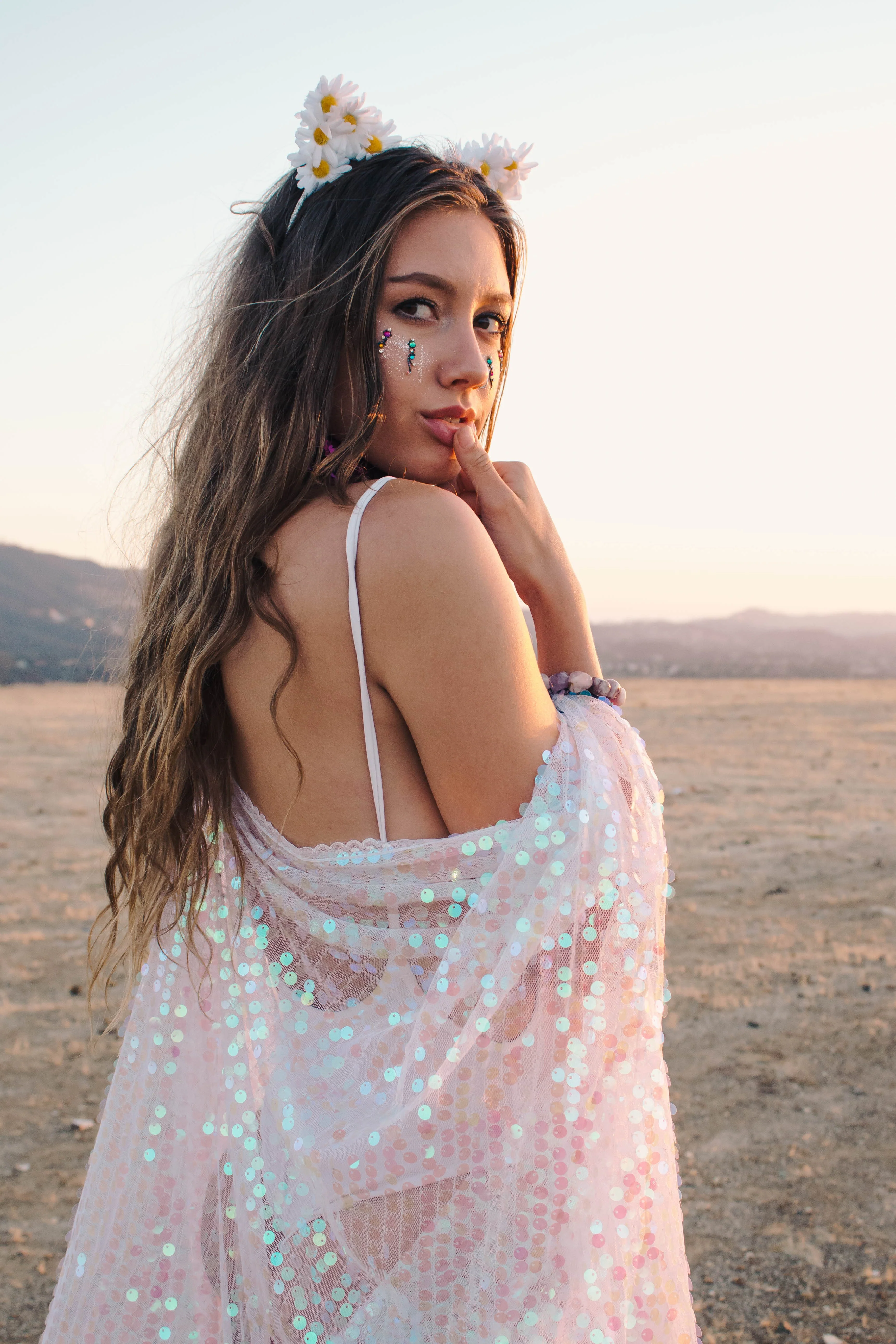 Disco Sequin Kimono - Pink Iridescent - Image 7