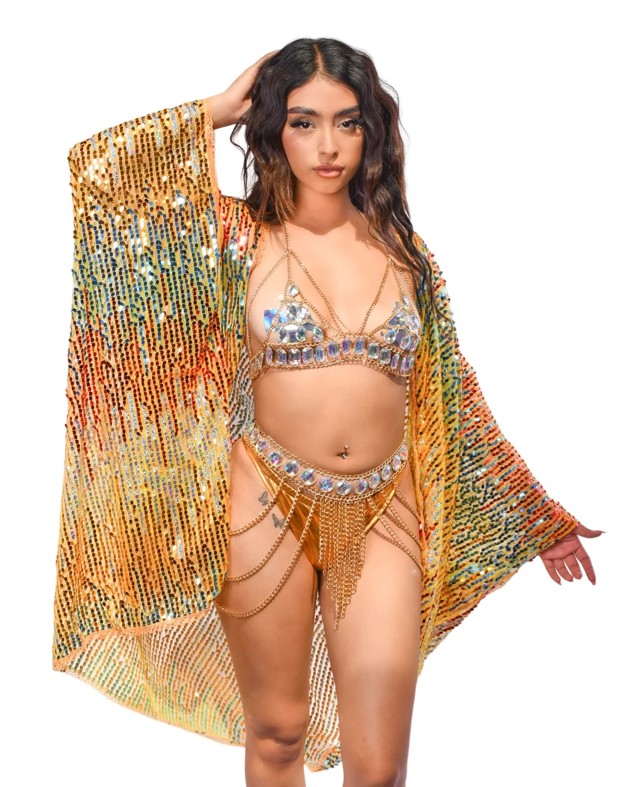 Disco Sequin Kimono - Palace - Image 3