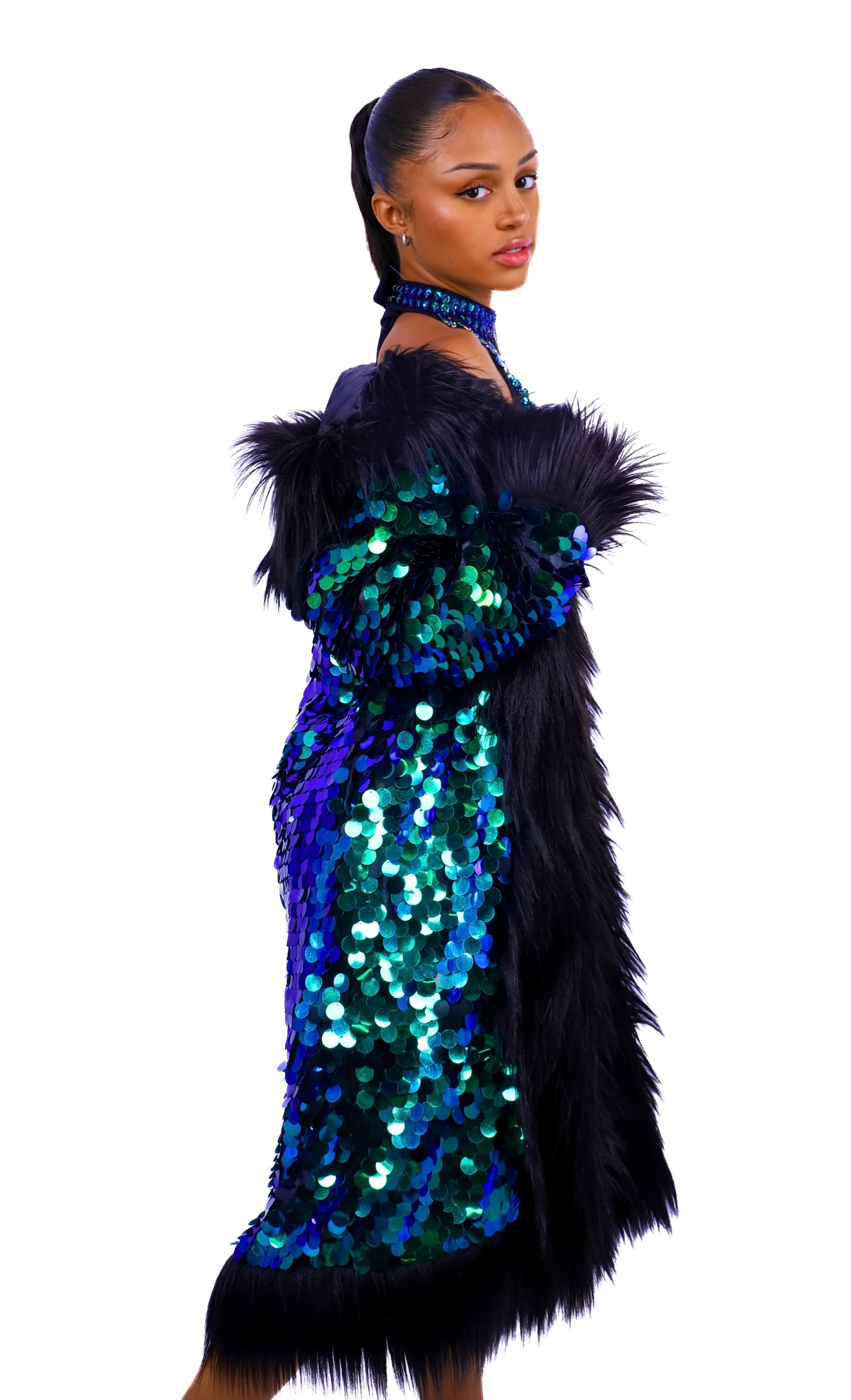 Midnight Forest Fuzzy Jacket - Image 2