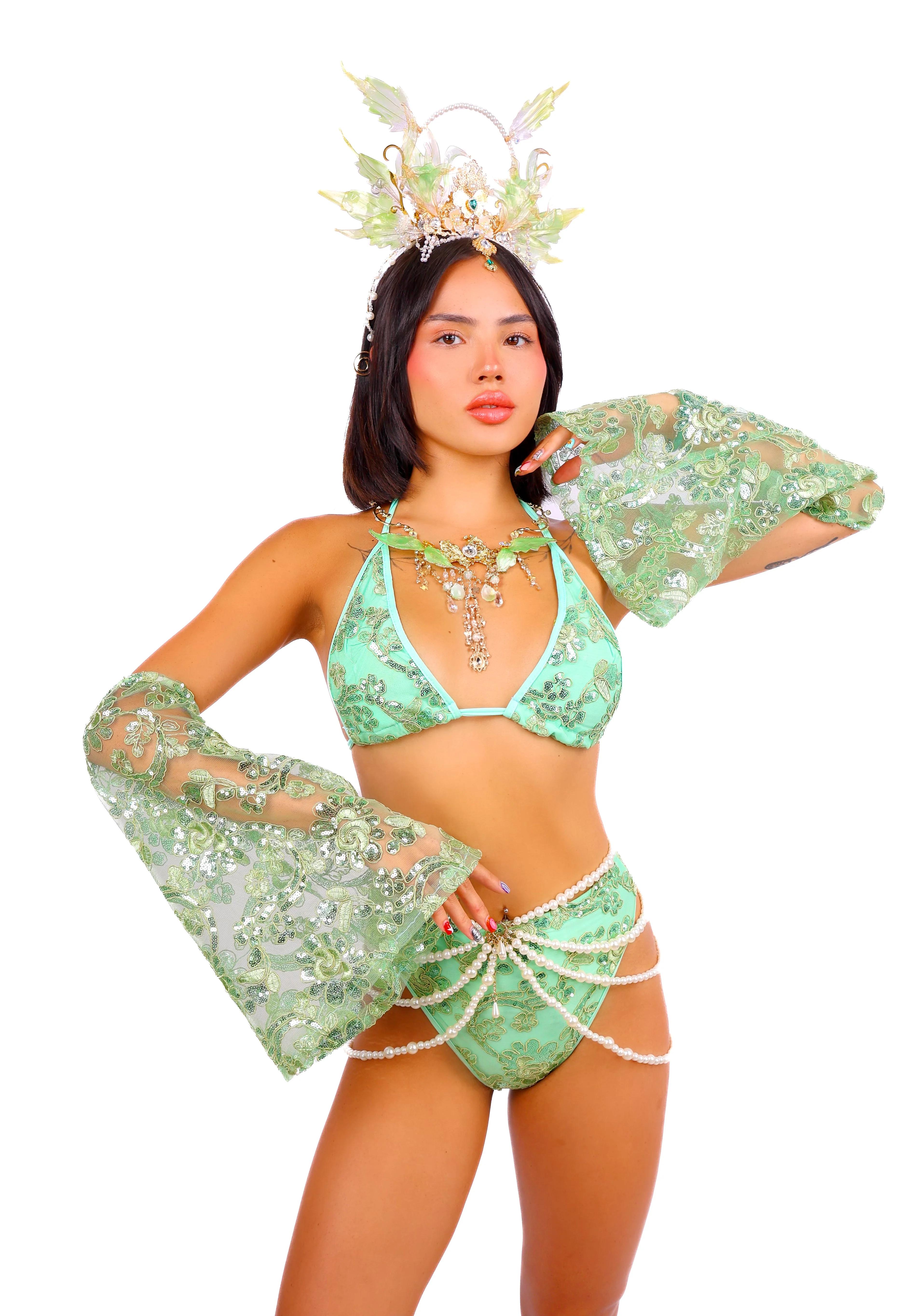 Jade Oracle Genesis Goddess Head Piece - Image 2