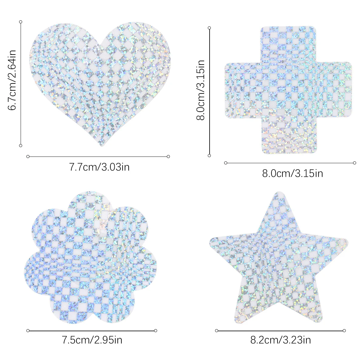 Fixie Holographic Star Pasties - Image 3