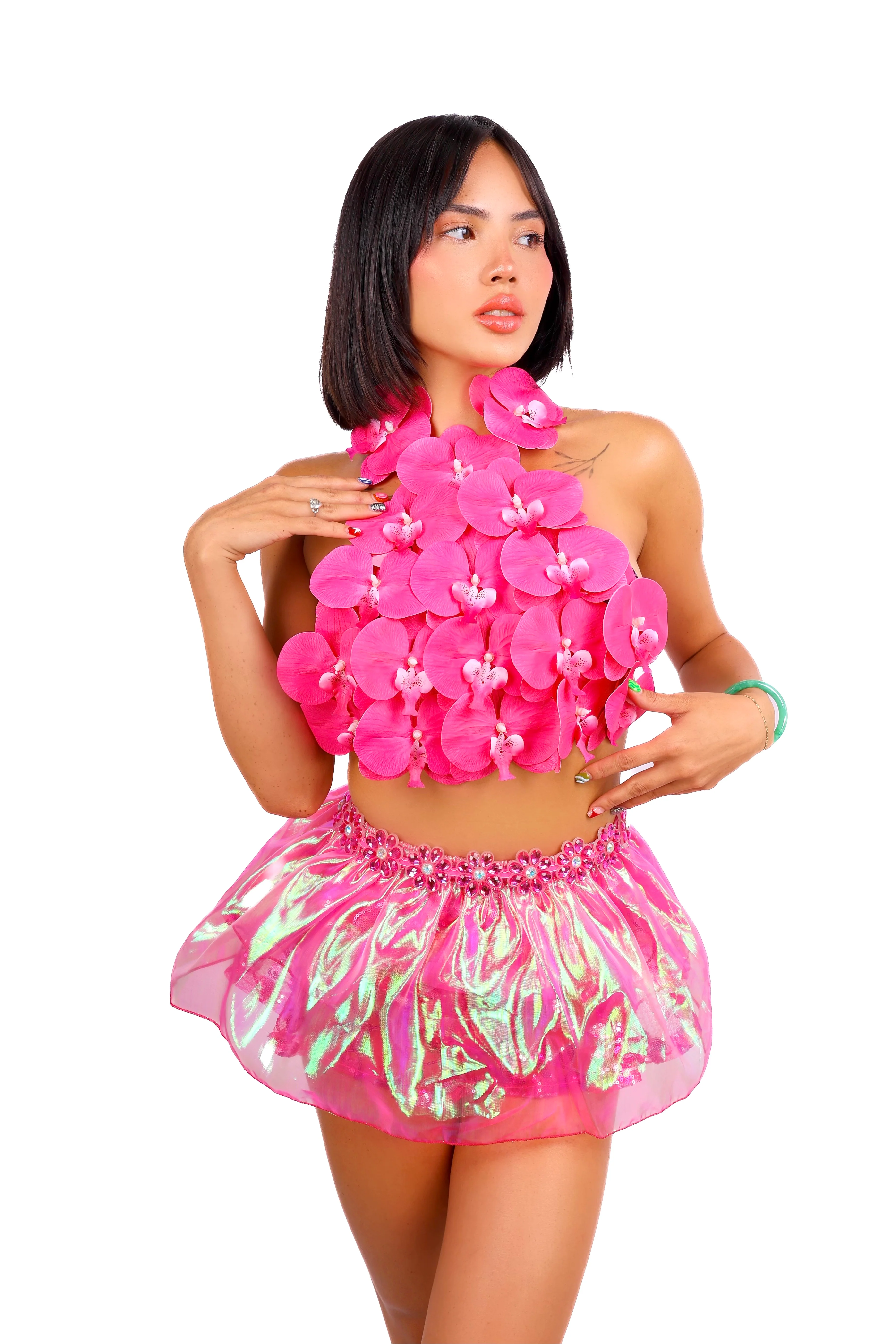 Rose Pink Lotus Flower Top - Image 2