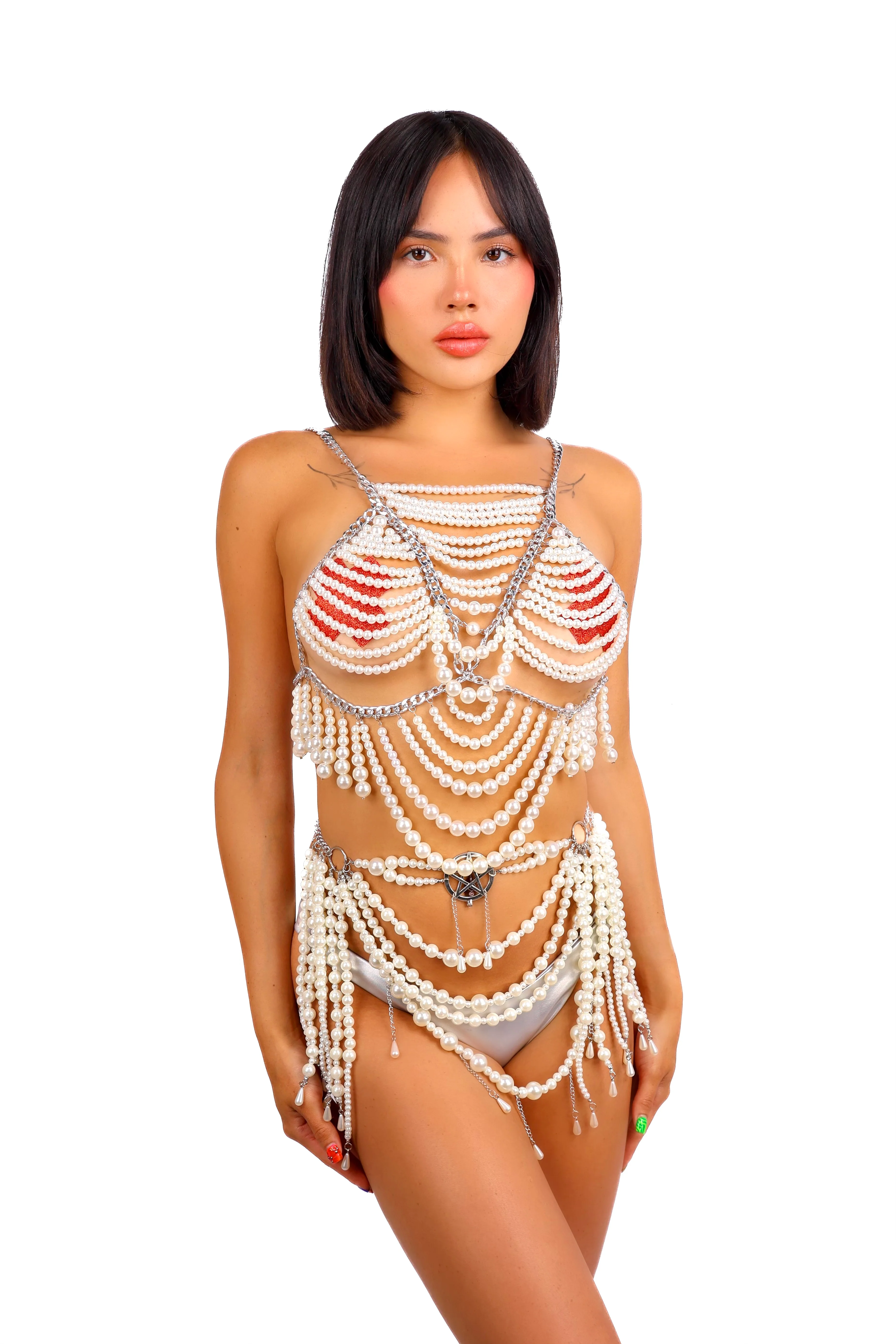 FULL OUTFIT- Pearl Oracle Bead Goddess (4 pcs) - Image 2