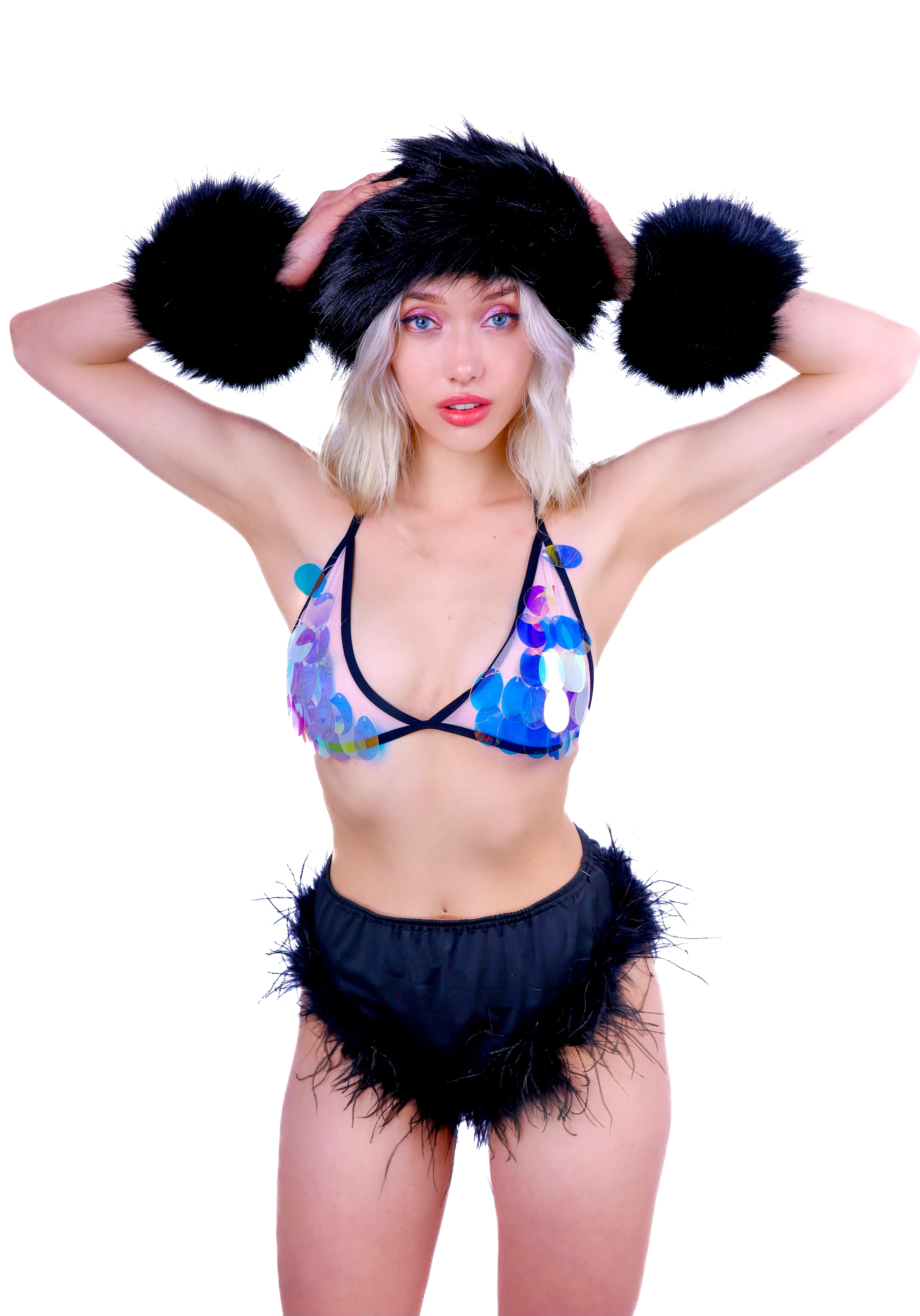FULL OUTFIT- Fuzzy Pastel Midnight (4 pcs) - Image 3