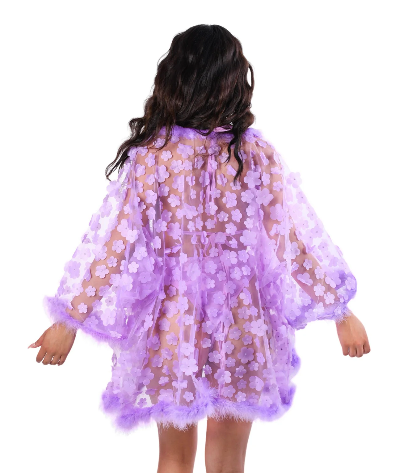 FULL OUTFIT Fuzzy 3D Set - Lilac Blossom - Image 4