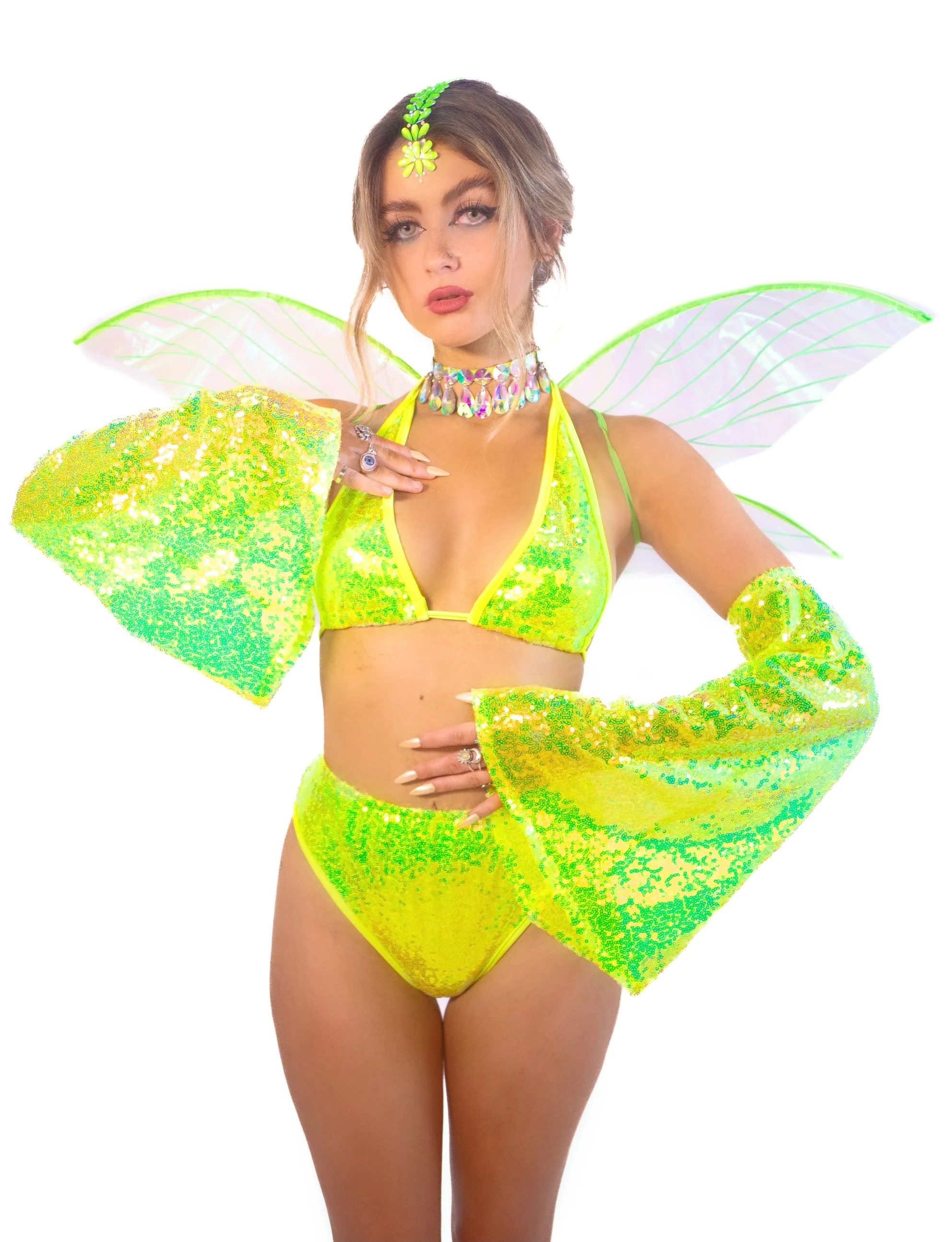 FULL OUTFIT- Neon Fairy Princess (5 pcs) - Image 4