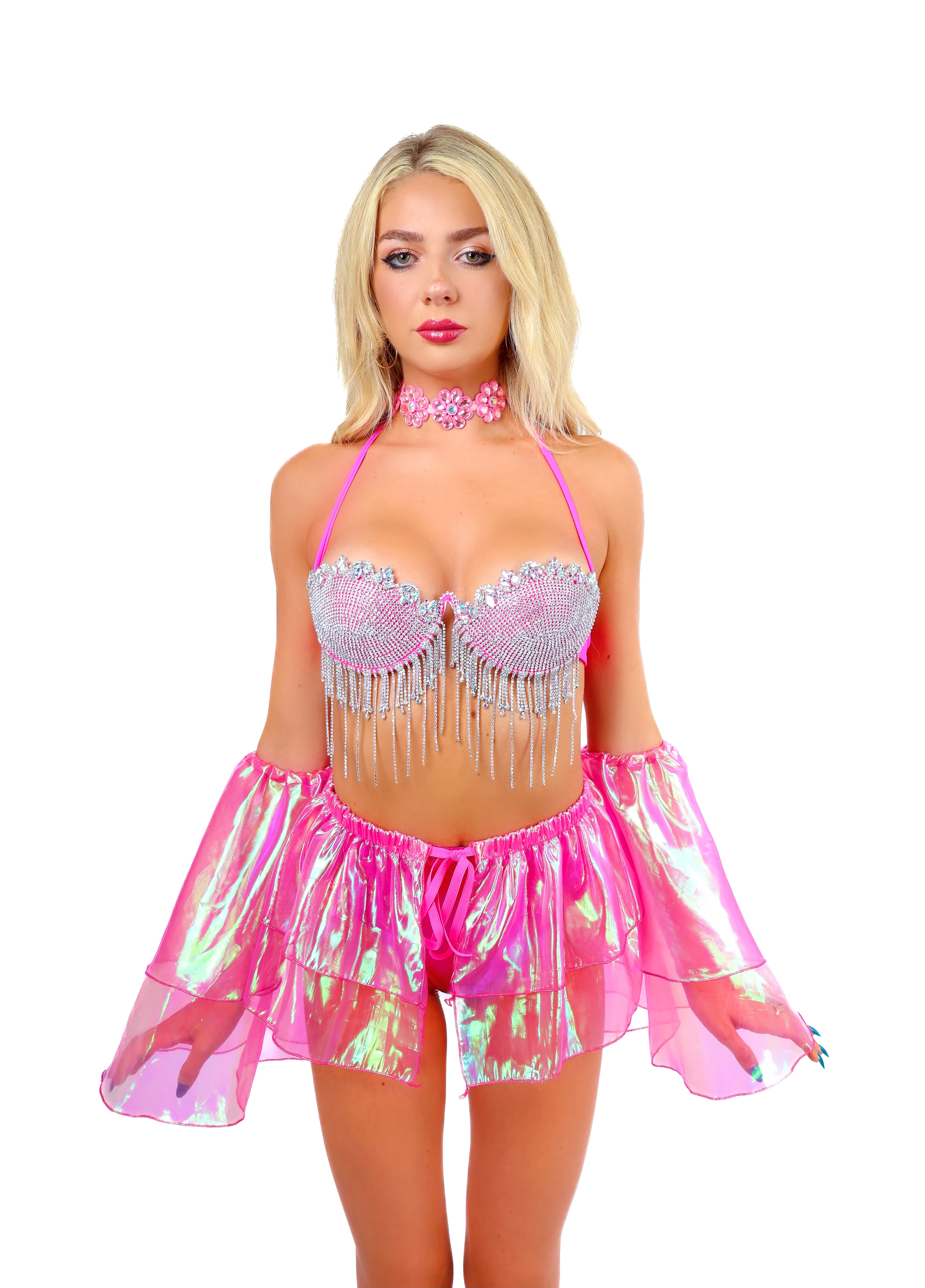 FULL OUTFIT- Hot Pink Radiant Iridescence (5 pcs) - Image 3
