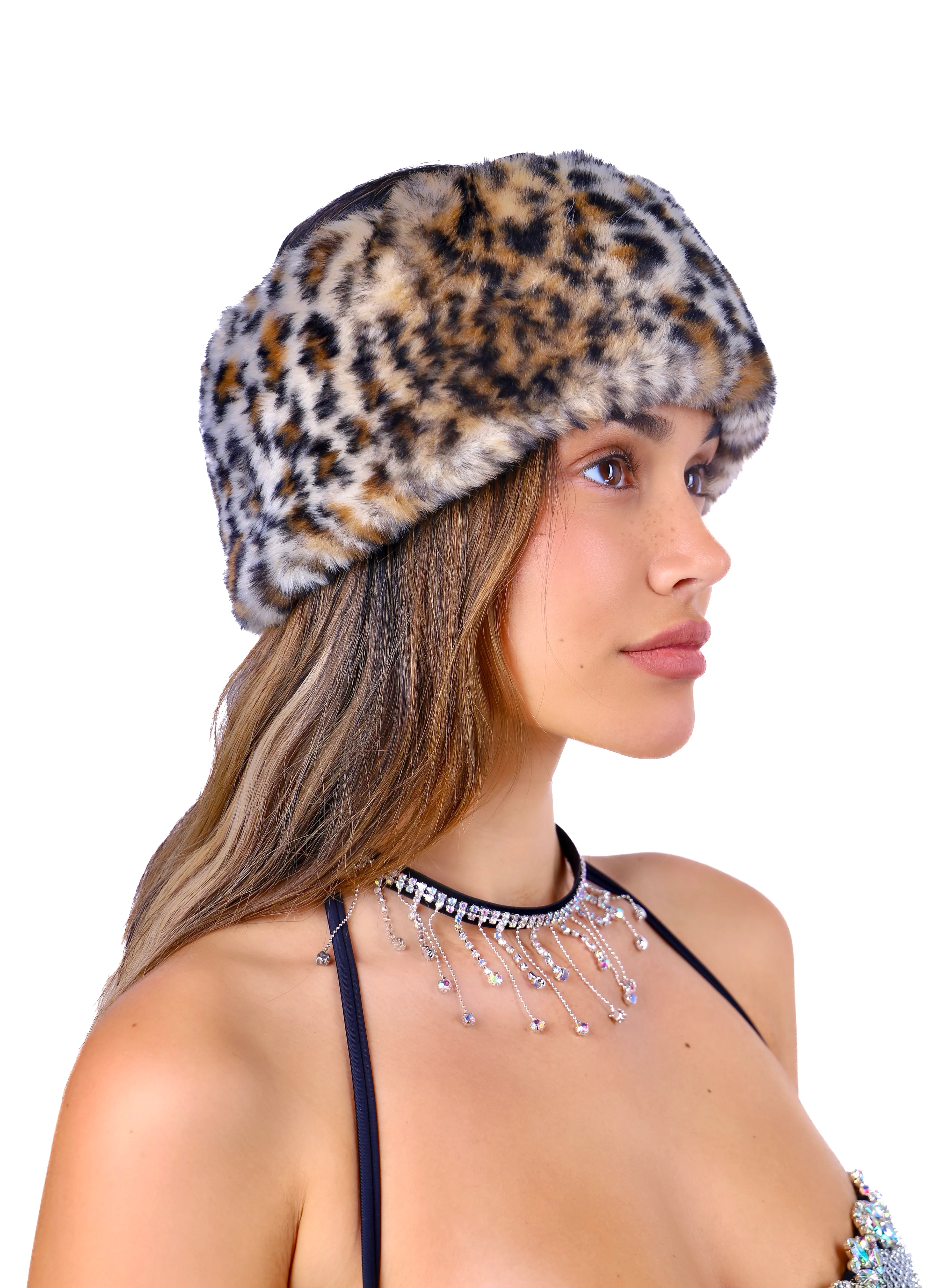 Leopard Diva Fuzzy Headband