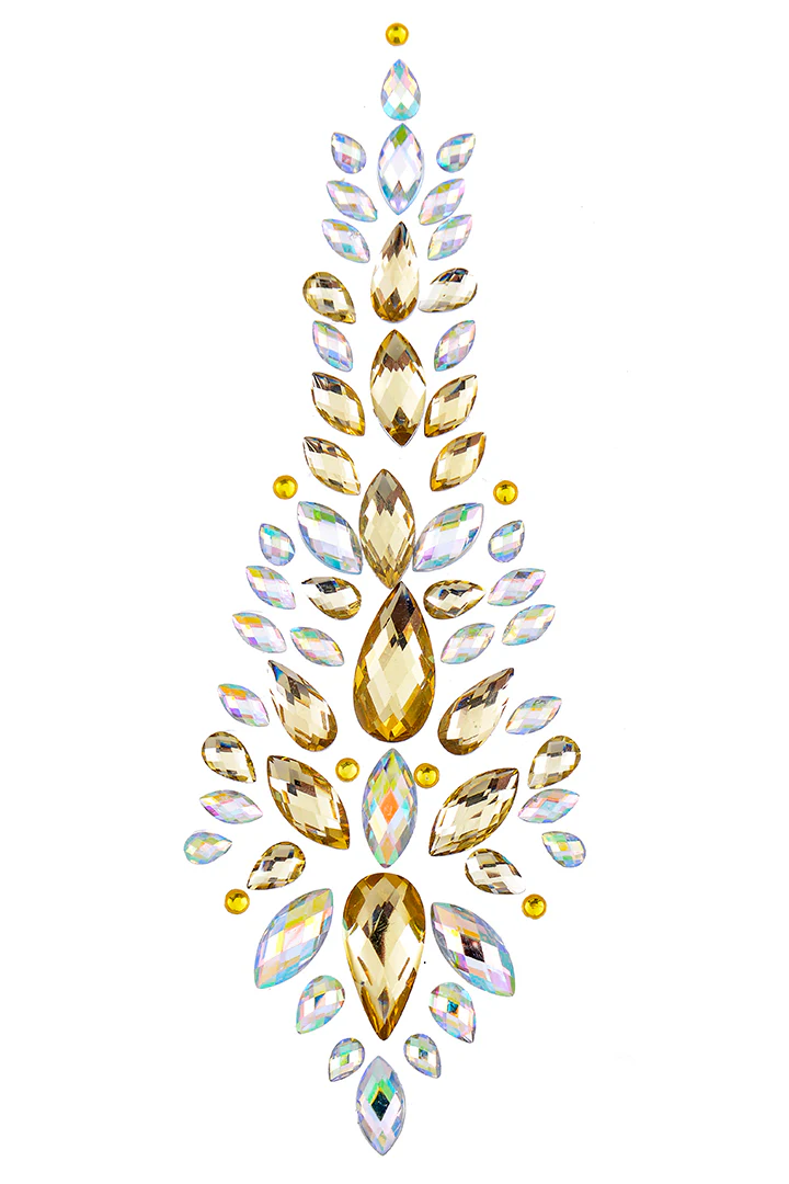Gold Iridescent Hair Gem