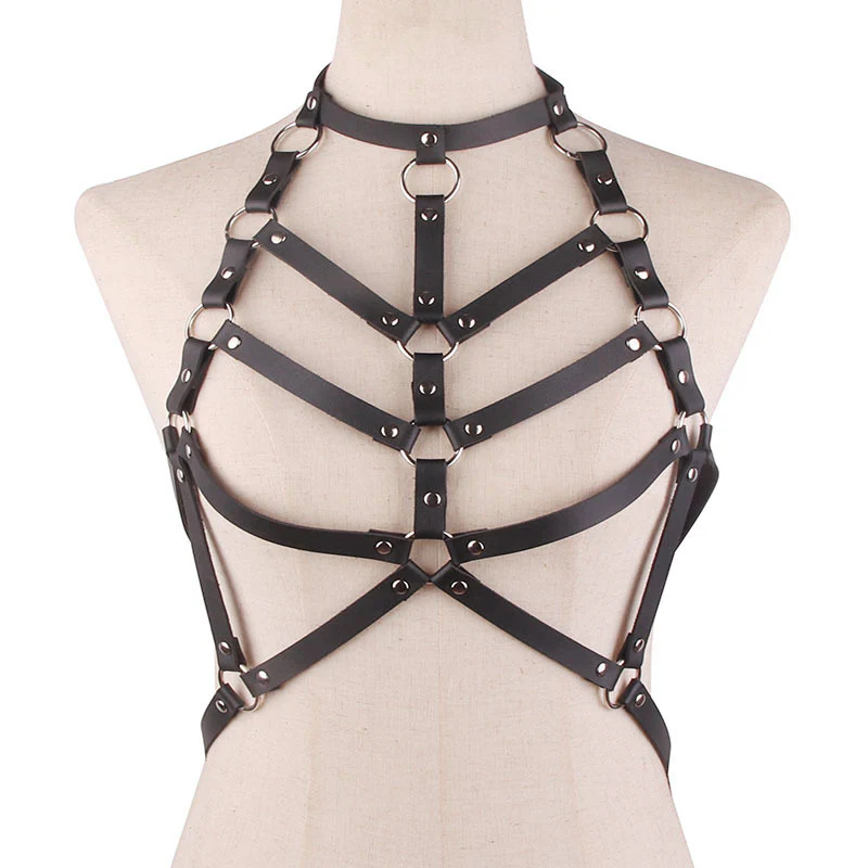 Awake Vegan Leather Harness Top - Image 3