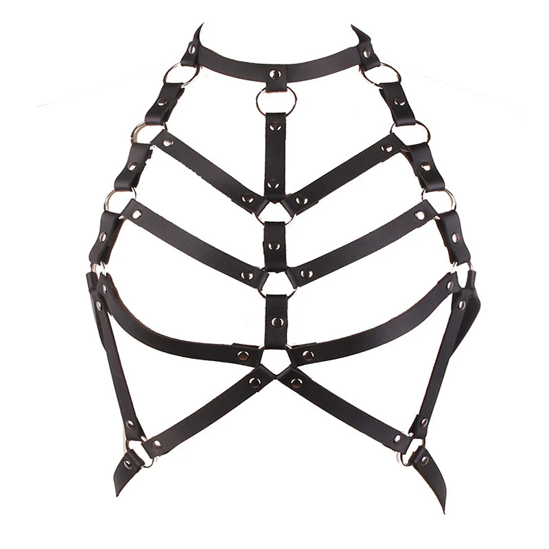 Awake Vegan Leather Harness Top - Image 4
