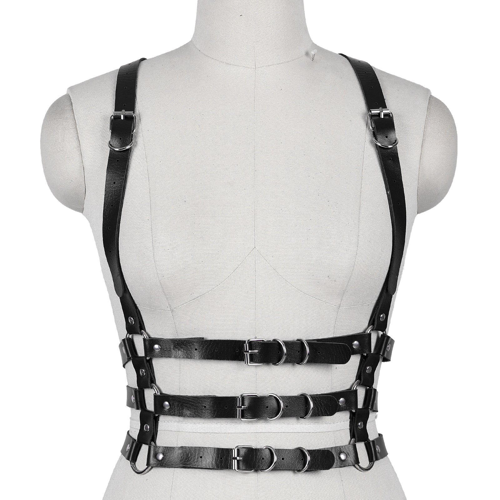 Starlit Vegan Leather Harness Top - Image 5