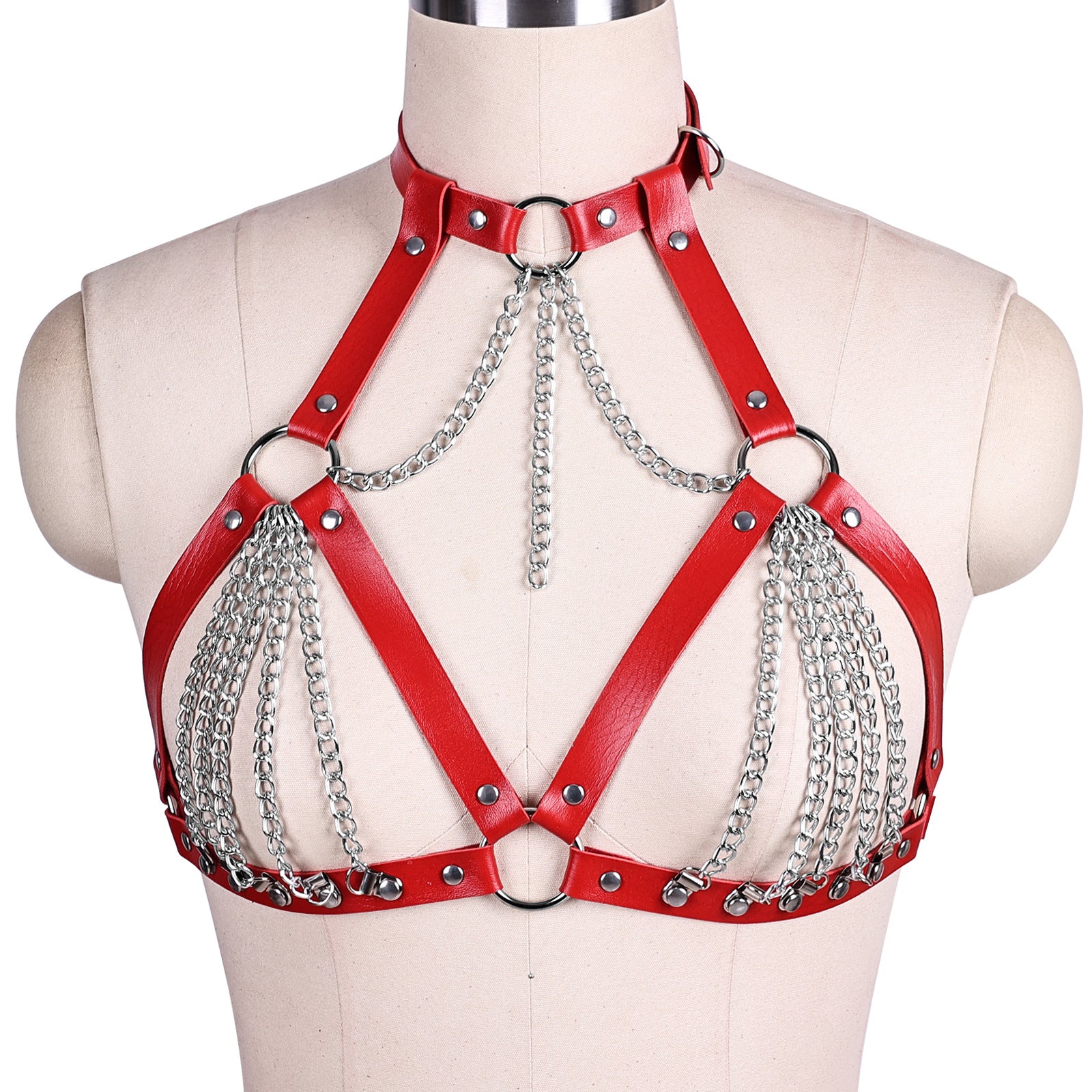 Luna Vegan Leather Harness Top - Image 2