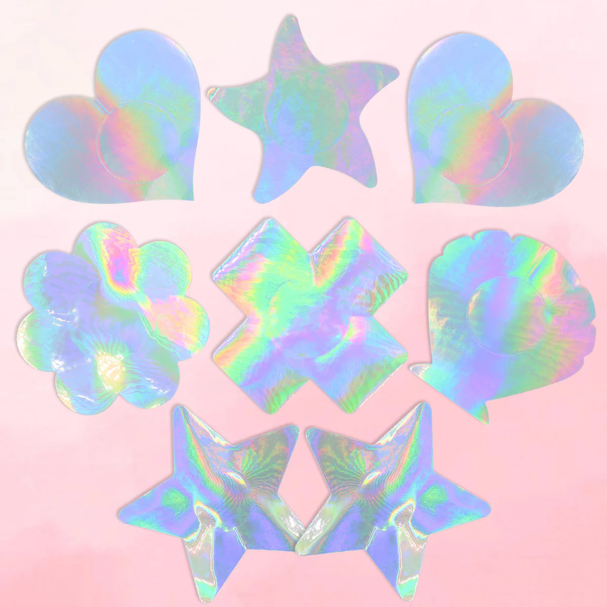 Holographic Heart Pasties - Image 4