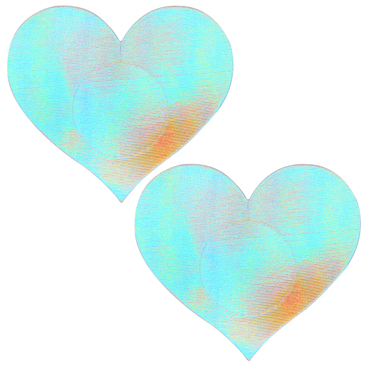 Holographic Heart Pasties - Image 2