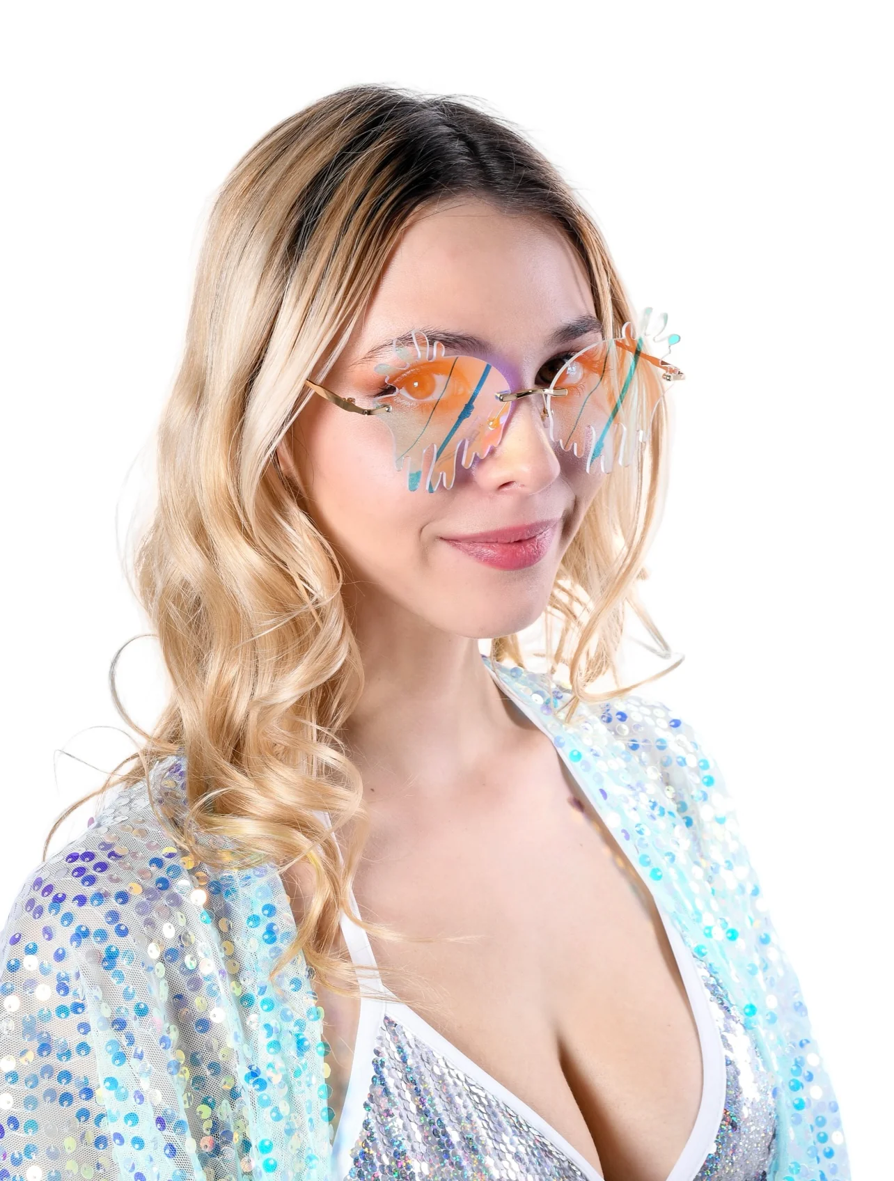 Iridescent Drip Sunglasses - Image 2
