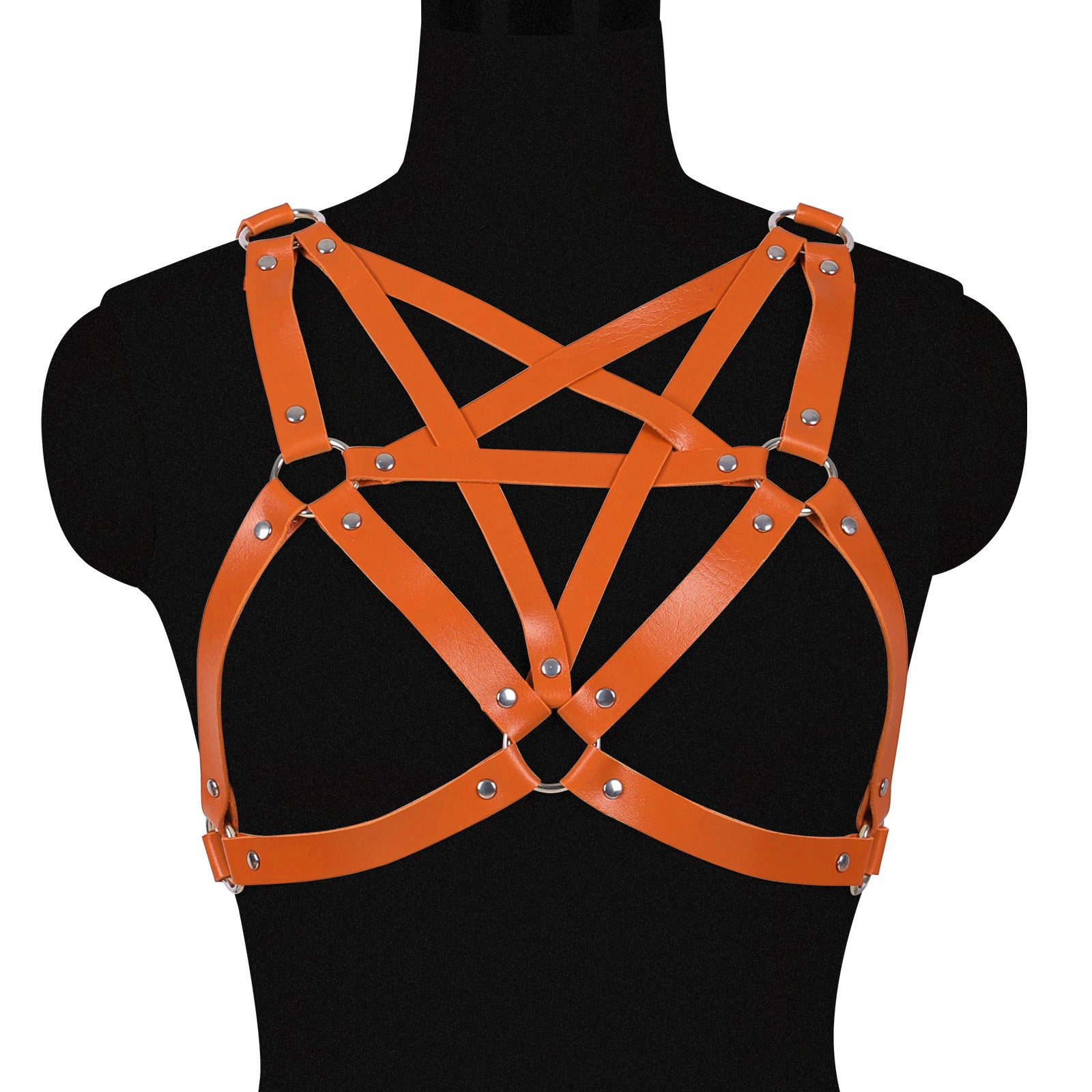 Hex Vegan Leather Harness Top - Image 11