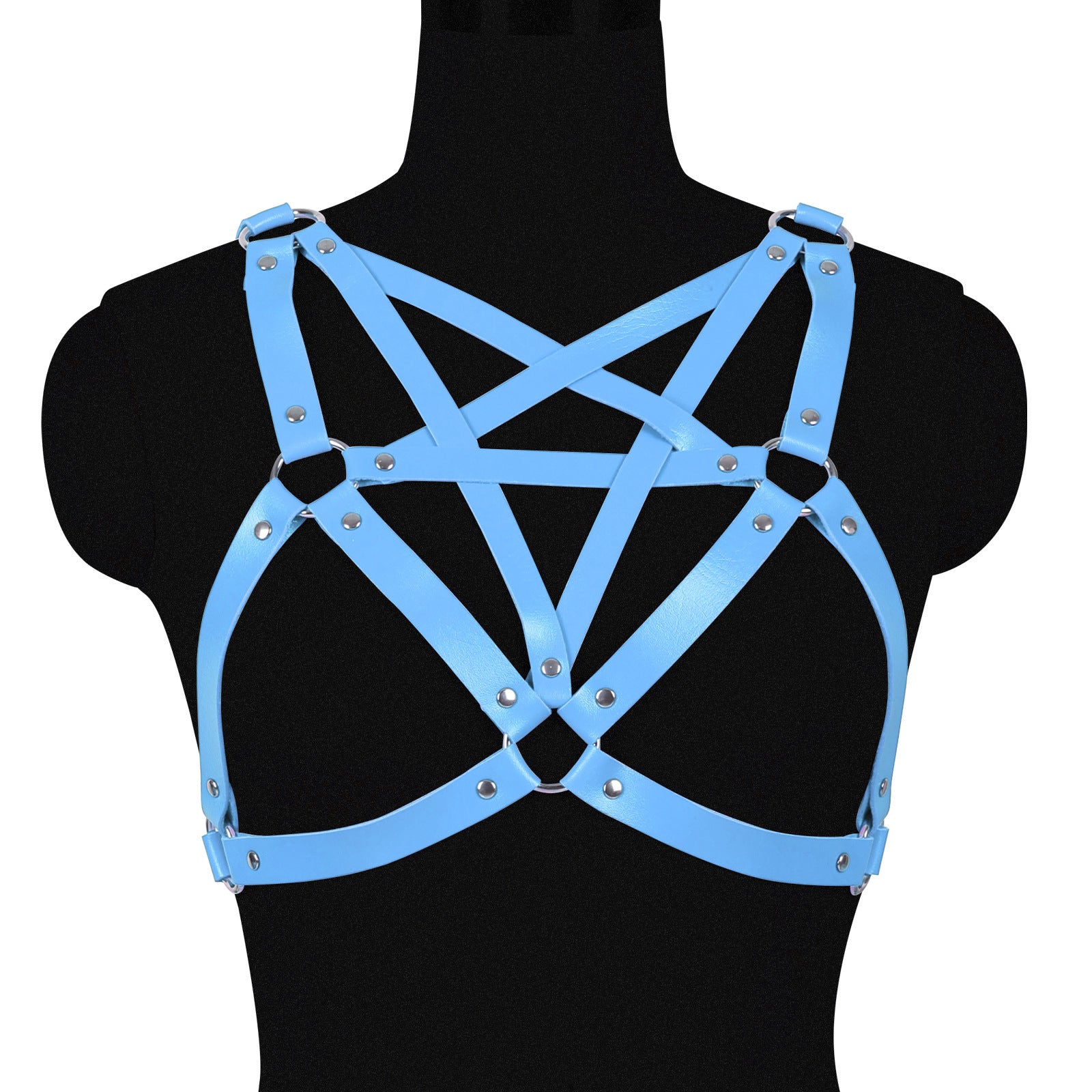 Hex Vegan Leather Harness Top - Image 2