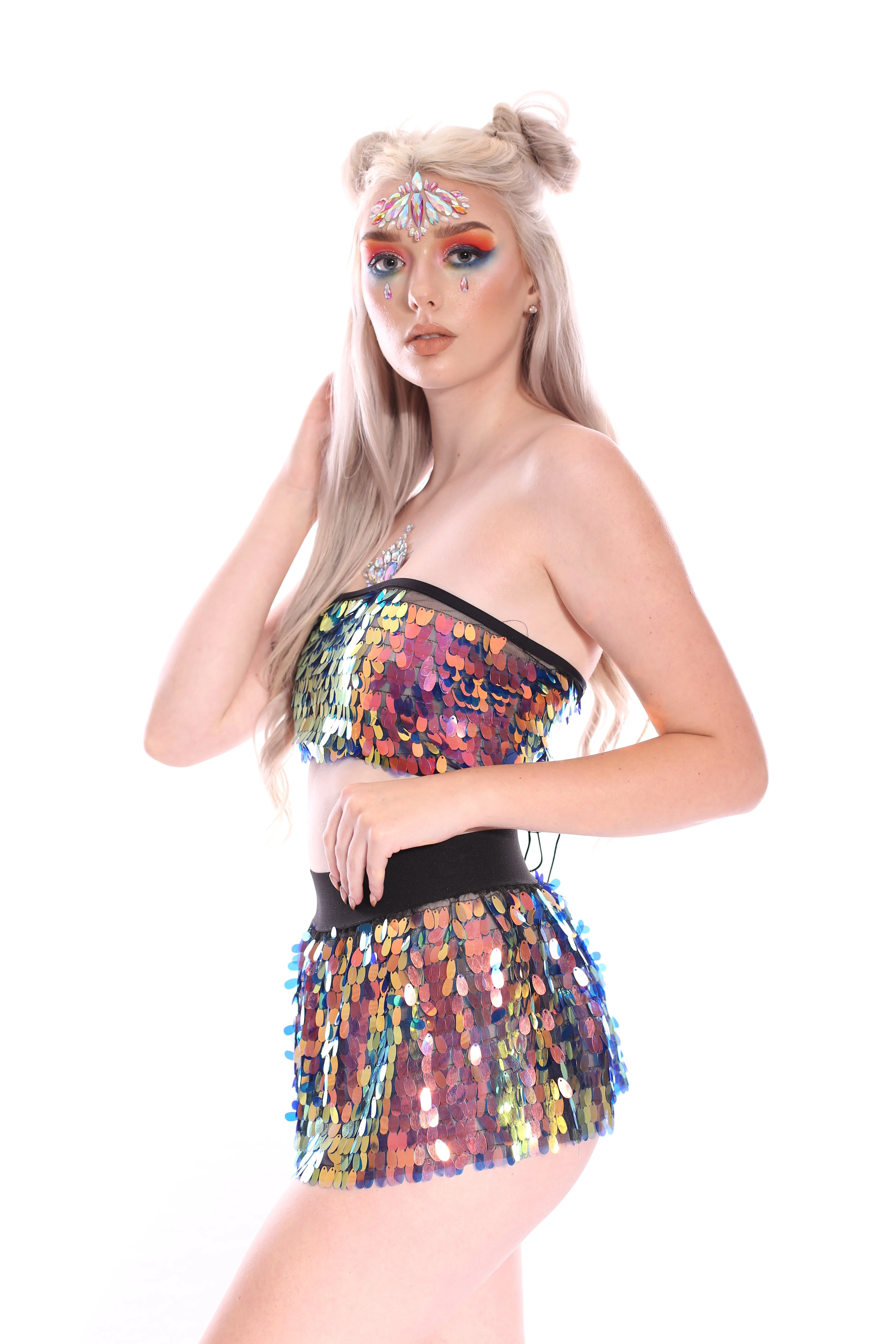 Moon Child Sequin Tube Top - Image 5