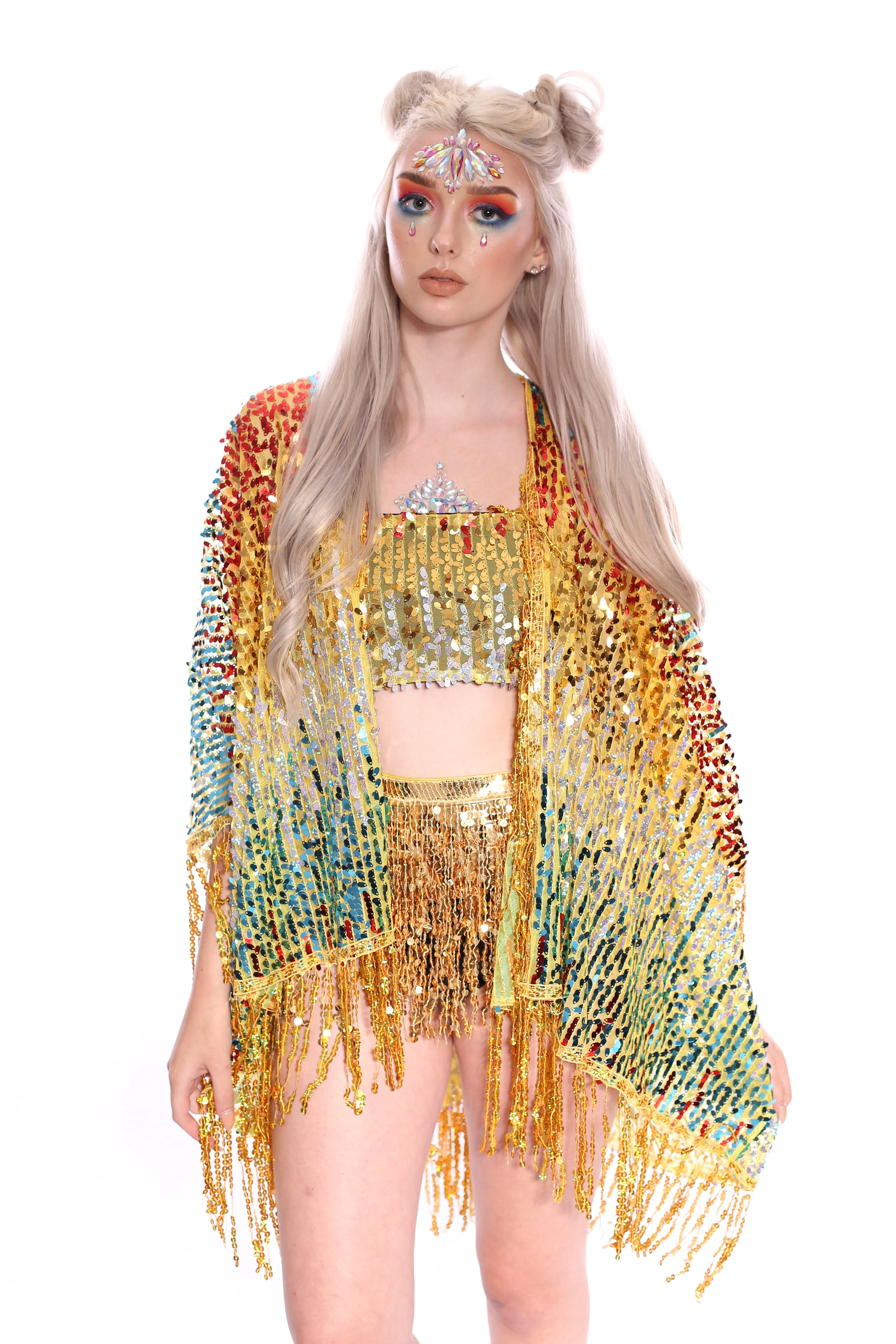 Palace Queen Tassel Sequin Kimono - Image 5