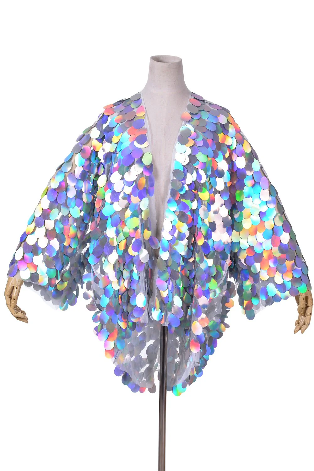 Pastel Meadow Sequin Kimono - Image 4