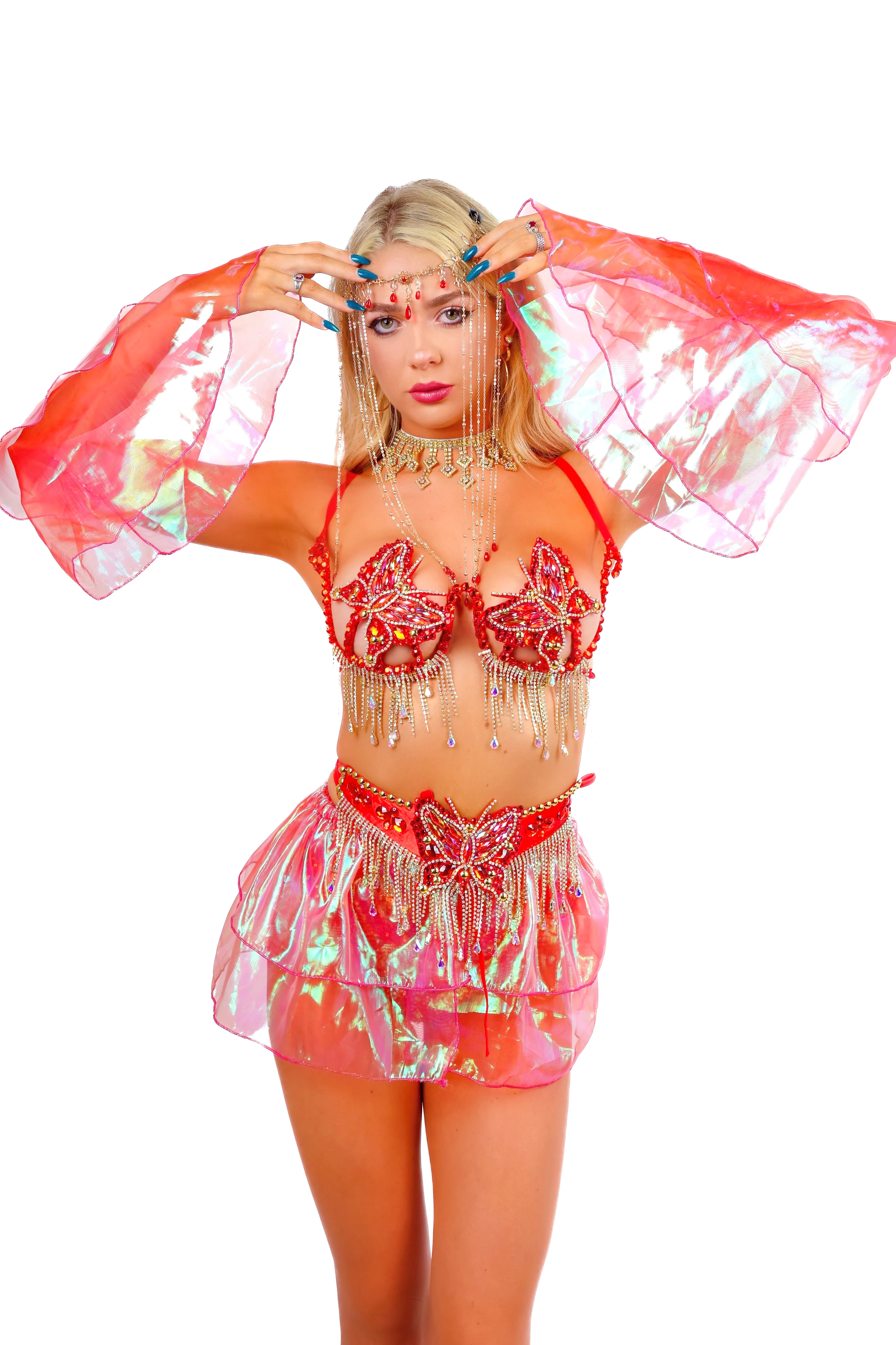 Ruby Shine Iridescence Skirt - Image 2