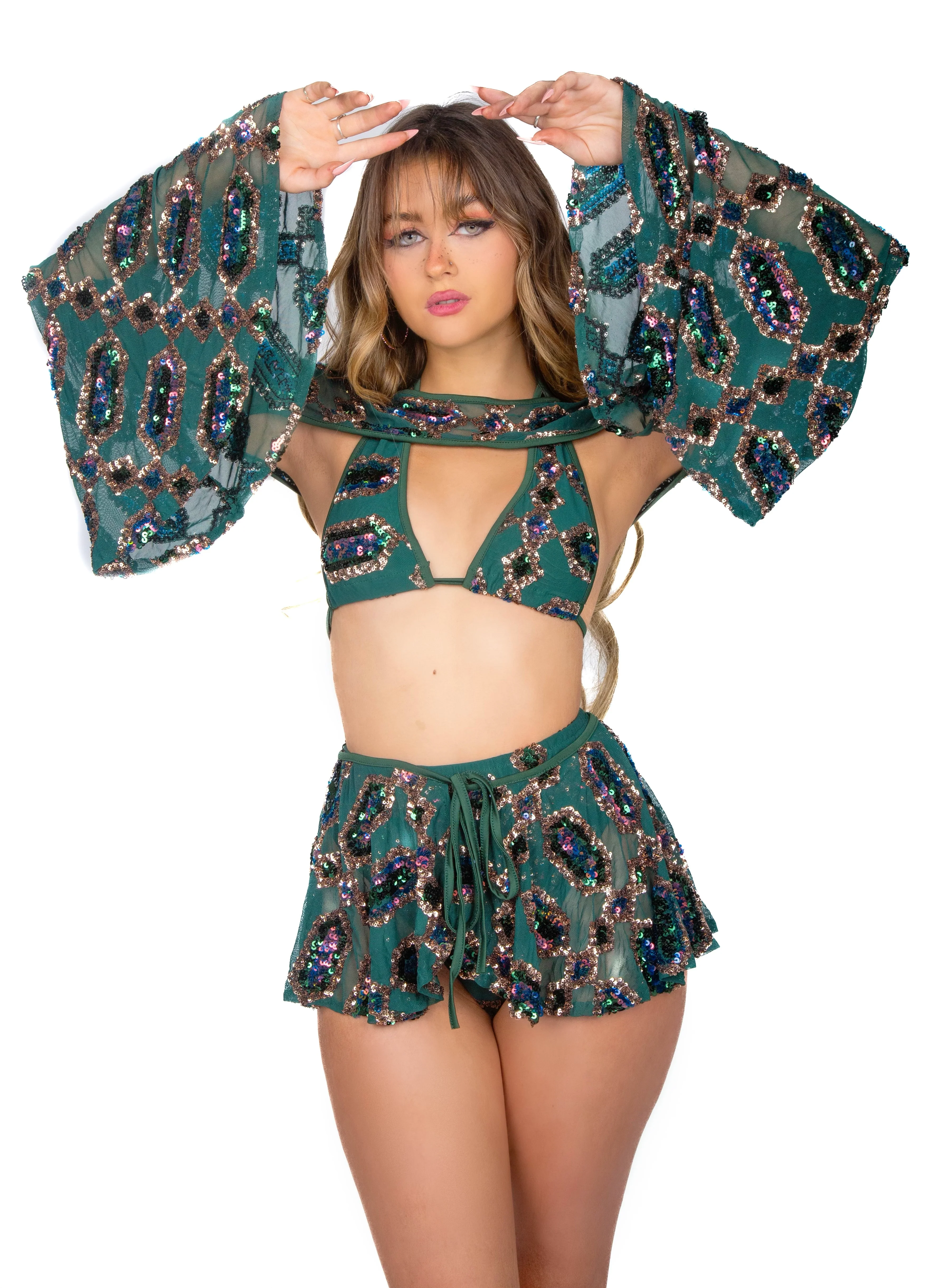 PLUS Emerald Jade Goddess Sequin Set (4 pcs) - Image 11