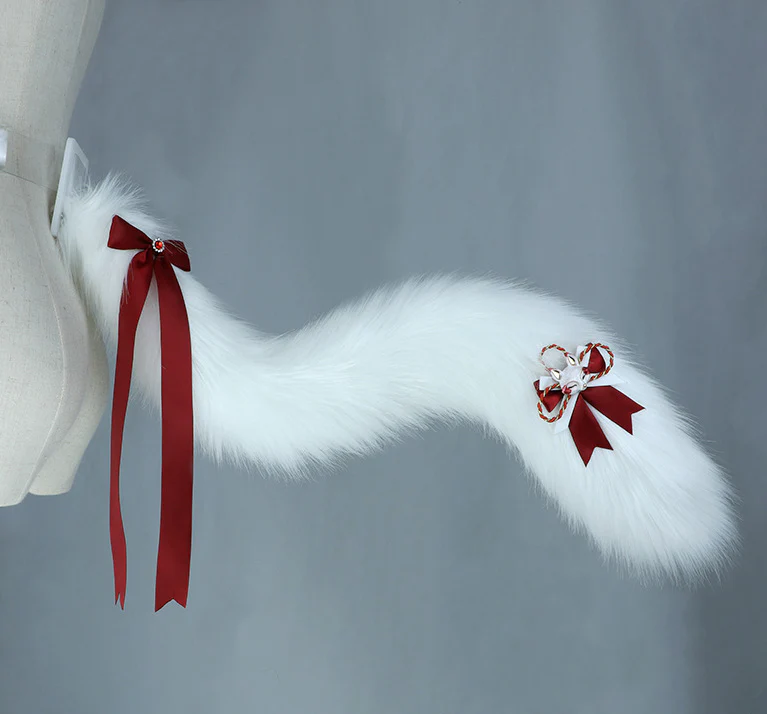 Red Fox Fuzzy Headband & Tail Set - Image 6