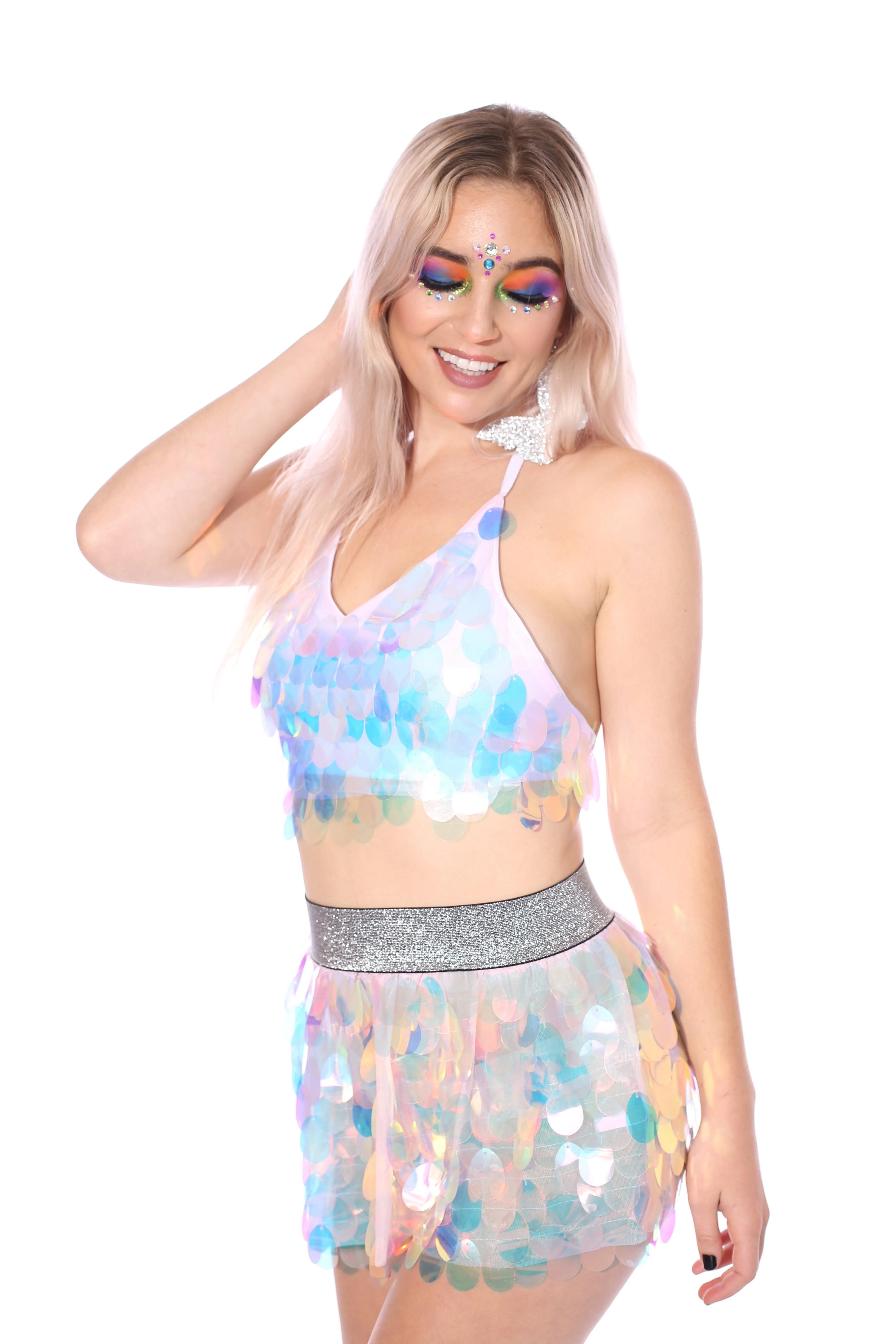 Unicorn Tears Sequin Halter Top - Image 7