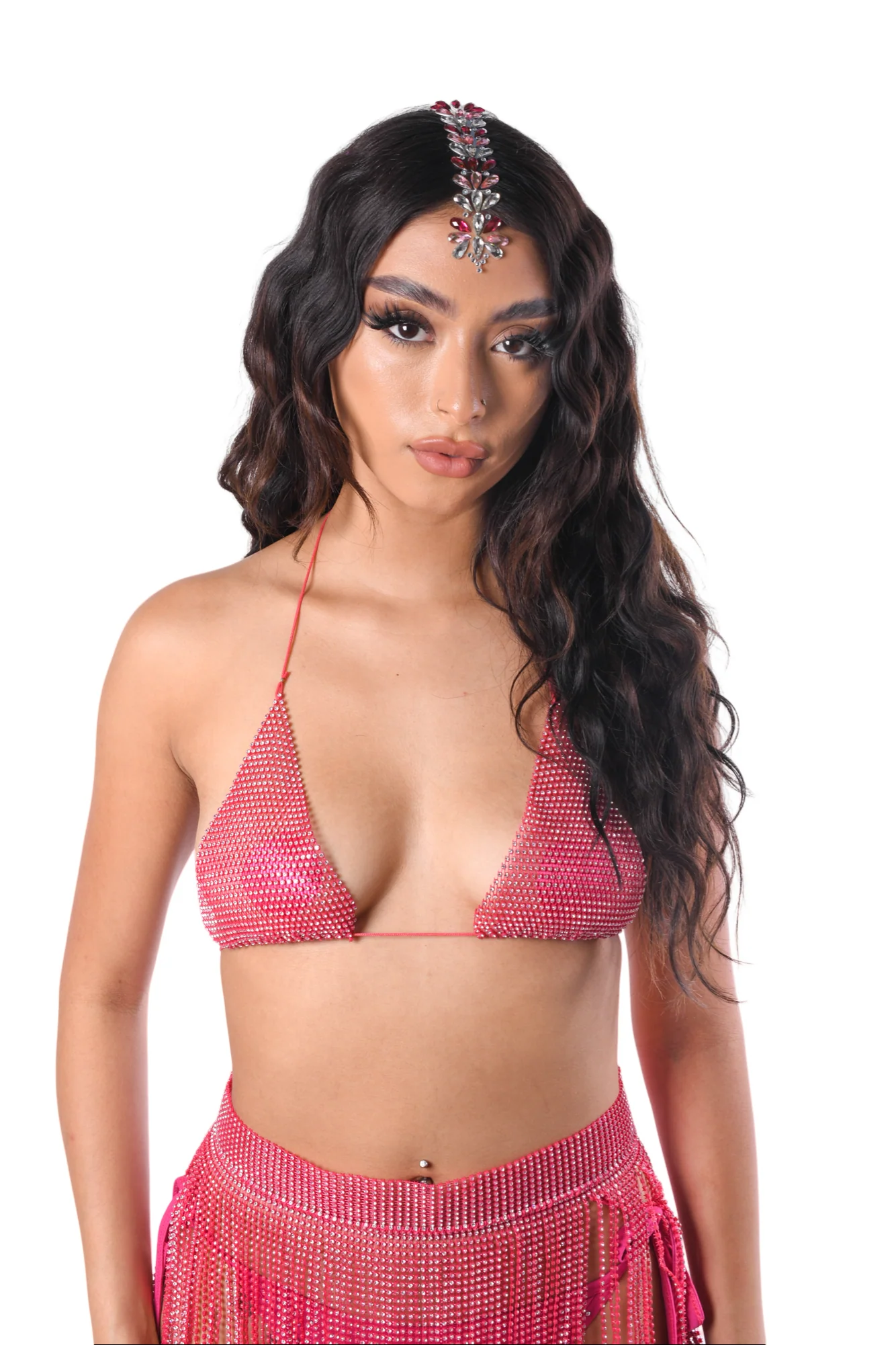 Rose Pink Rhinestone Set - Image 3