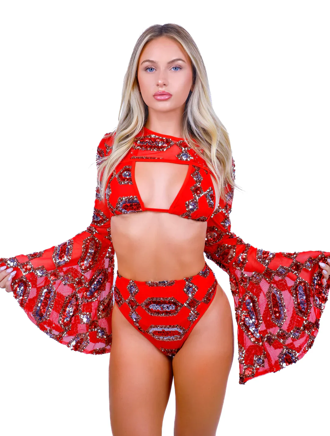 Ruby Bronze Sequin Set - Image 9